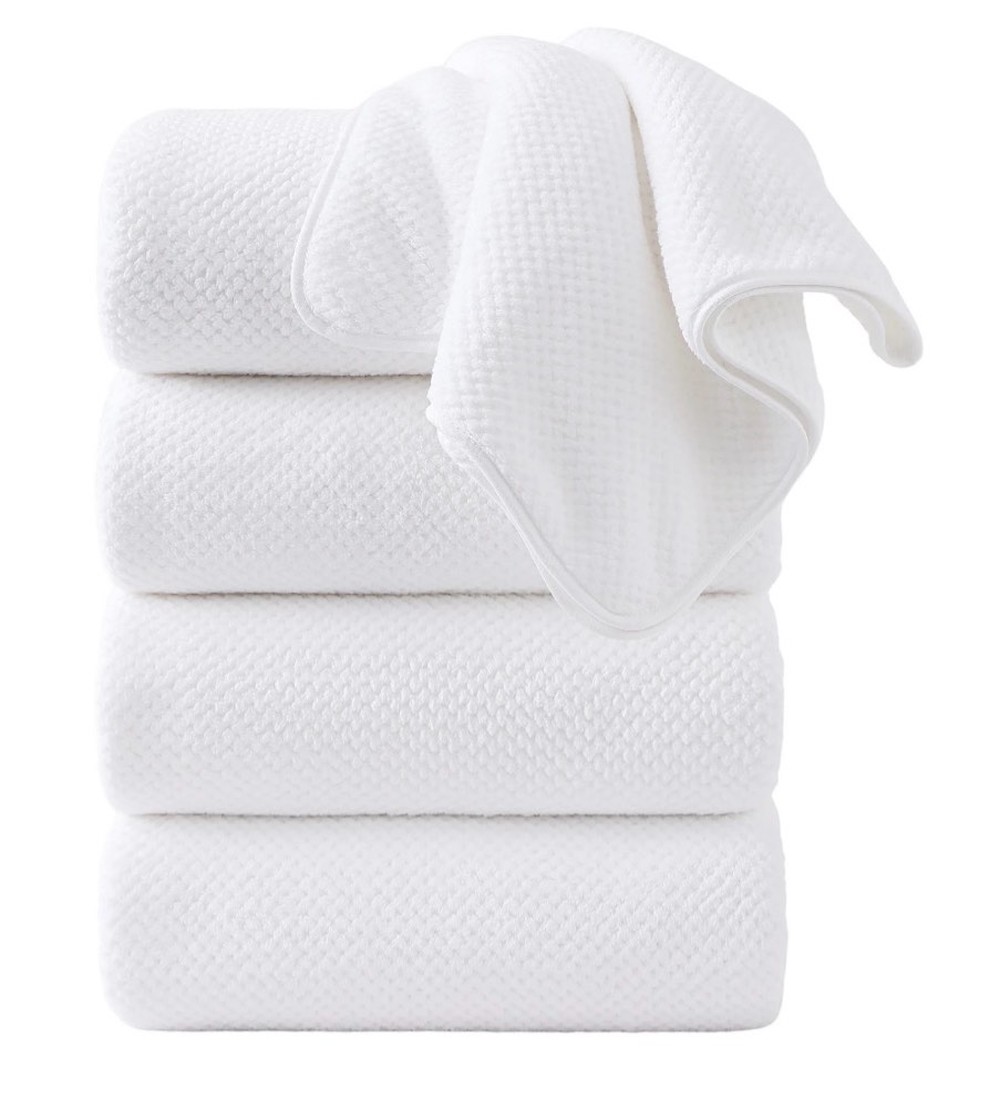 jessy home 4 piece towel set oversized bath sheet towels 600 gsm ultra soft white bath towels