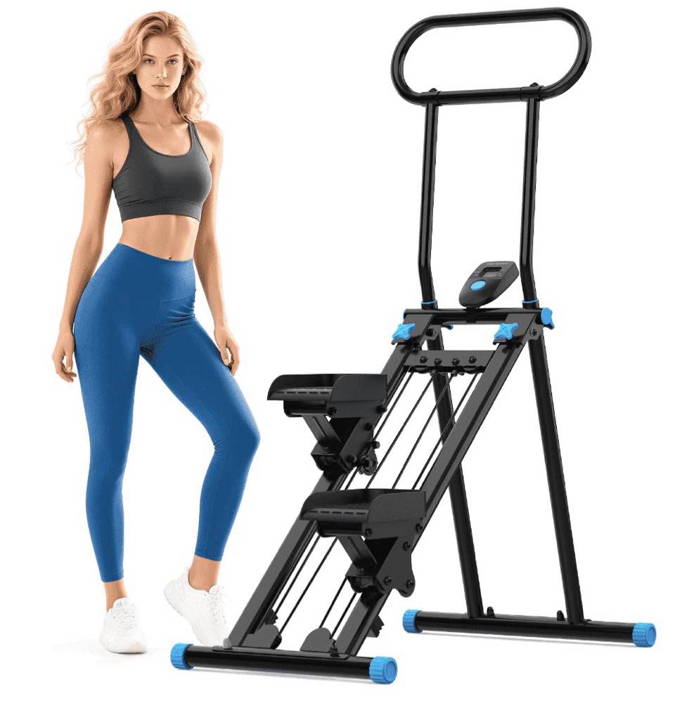 HXD-ERGO Stair Stepper for Home, Full-Body Exercise Stair Climber, Compact Foldable Step Machines Designed for Home Workouts & Small Spaces