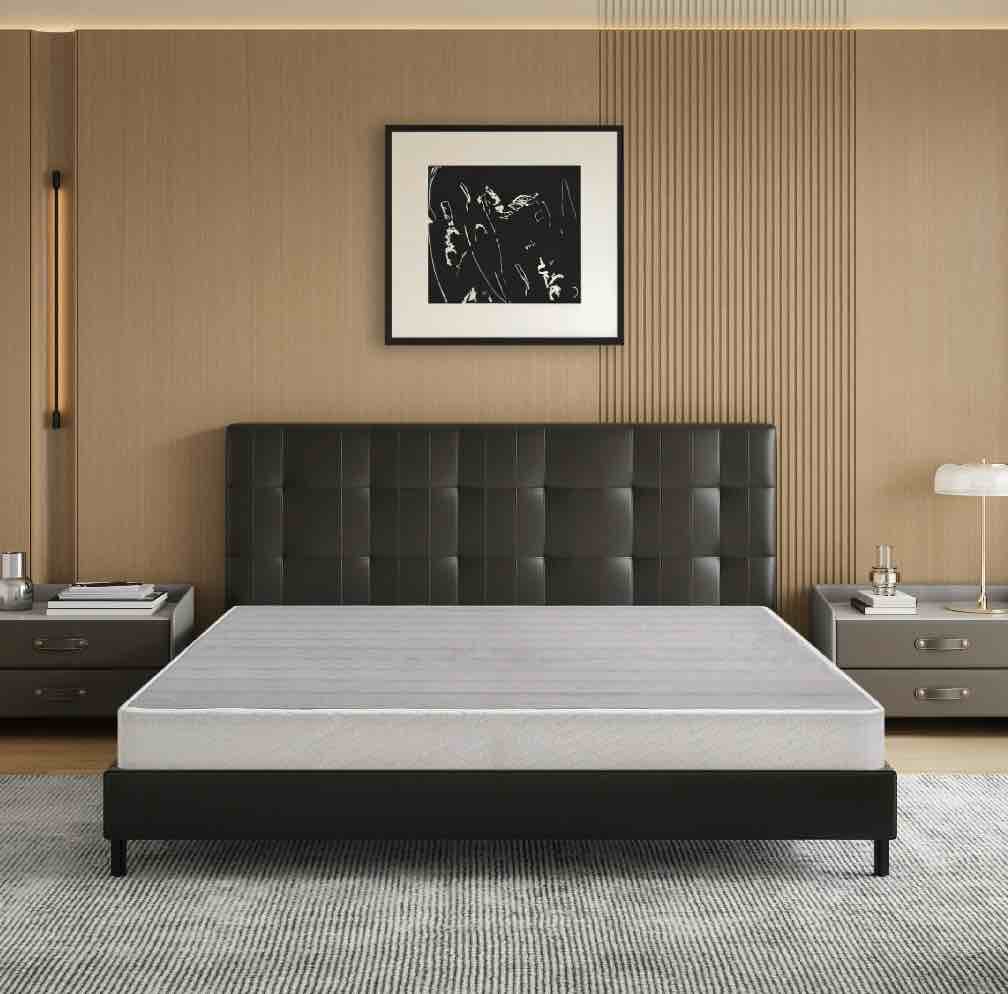 egohome 5 inch king size metal box spring, easy assembly mattress foundation