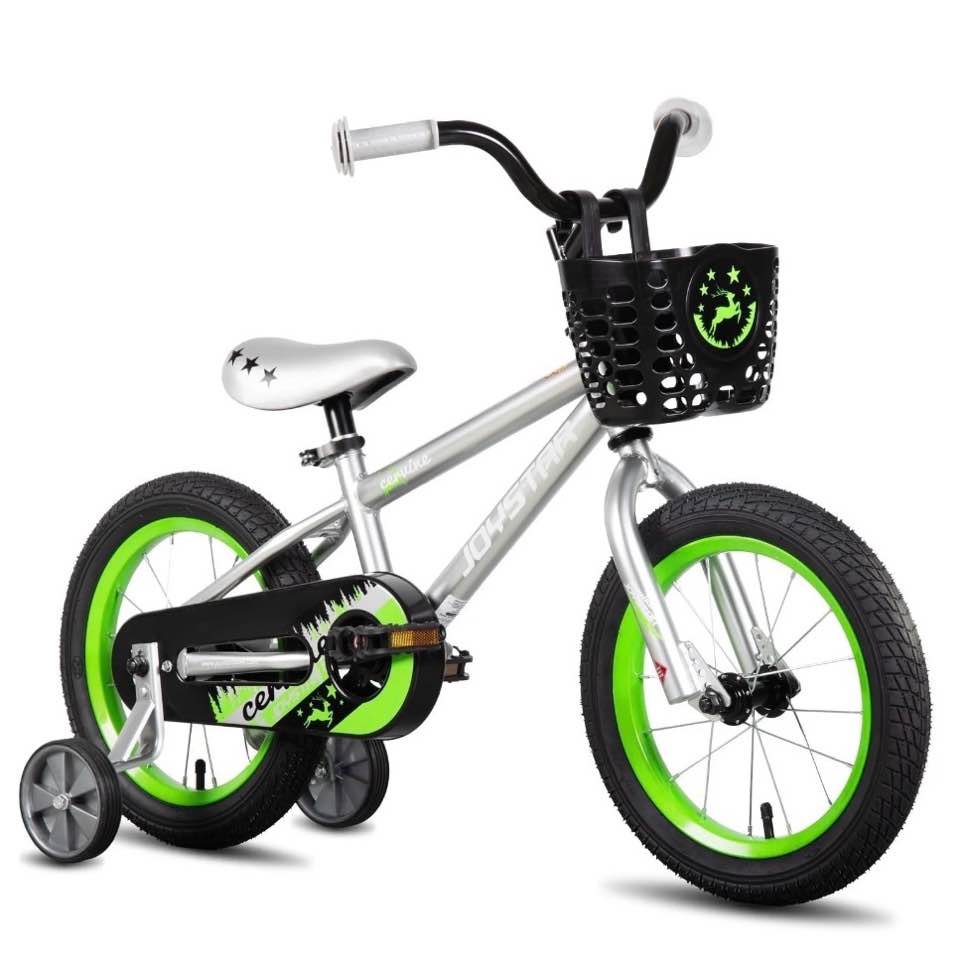 JOYSTAR Cervine 16 inch Kids Bike for Boys and Girls, Children Bicycle in Grey
