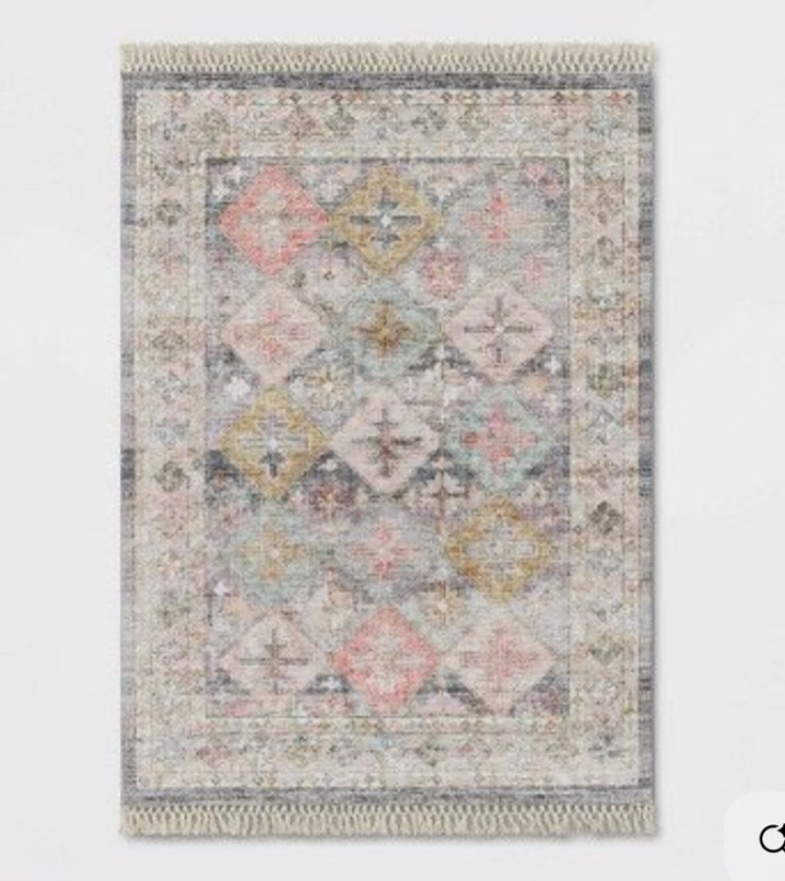 Condition photo showing Good Condition for 5'x7' Monarch Geometric Tile Printed Persian Style Rug Ivory/Multi - Threshold™