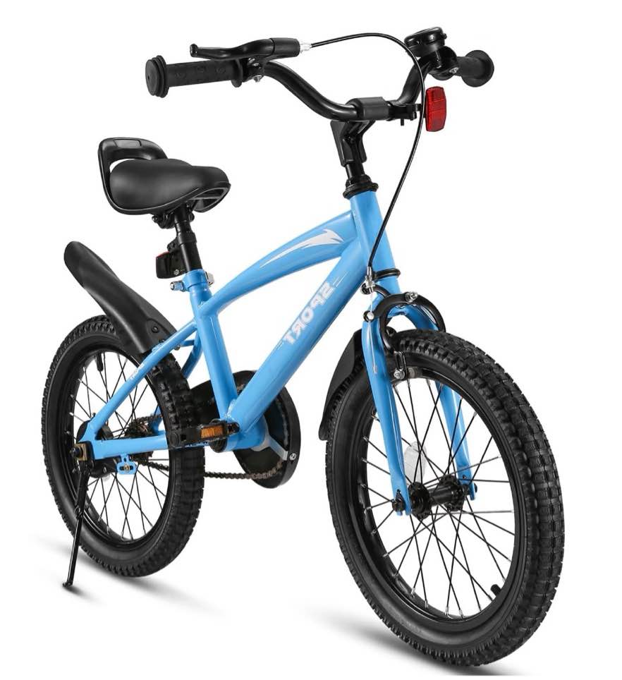 naipo 16  kids girls and boys blue bike for age 4-8 years old
