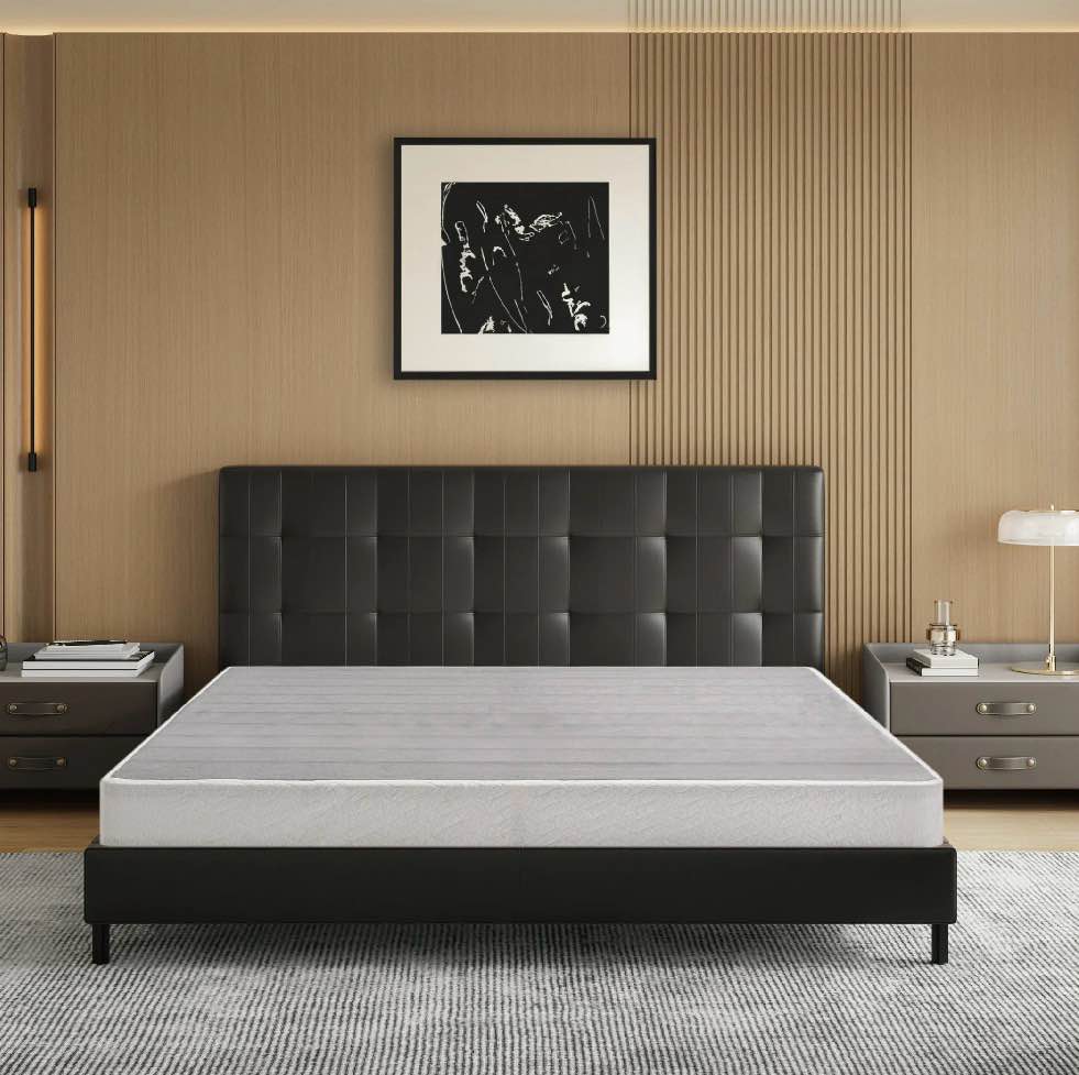 egohome 5 inch queen size metal box spring, easy assembly mattress foundation