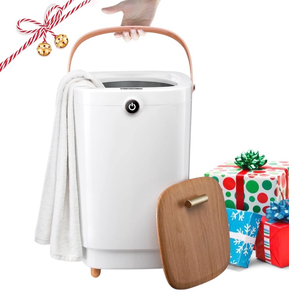 towel warmers for bathroom 20l towel warmers buckets spa with 15/30/45/60 timing luxury large towel warmer fits up to two oversized towels bathrobe towel blanket yellow