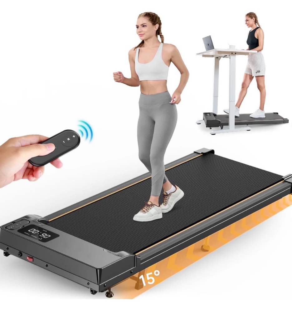 formill walking pad with incline  2.5 hp under desk treadmill small with led display &remote control 4 in 1 incline walking pad 300 lbs portable treadmill for home office