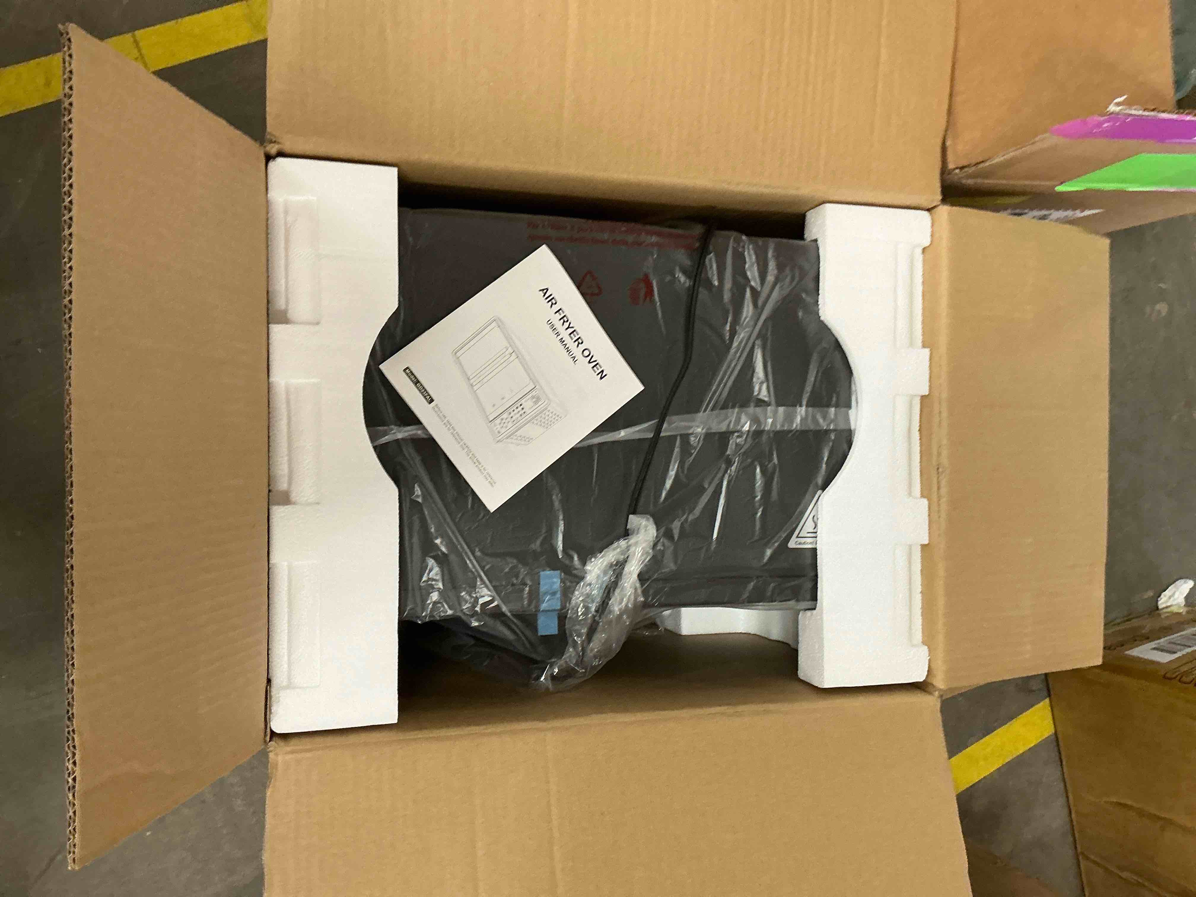 Condition photo showing Good Condition for 25QT French Door Air Fryer Toaster Oven Combo, Bake, Broil, Roast, 19 Cooking Functions and Digital Controls, NTC Precise Temp Control, 1700W Powerful Heating, Stainless Steel Easy to Clean