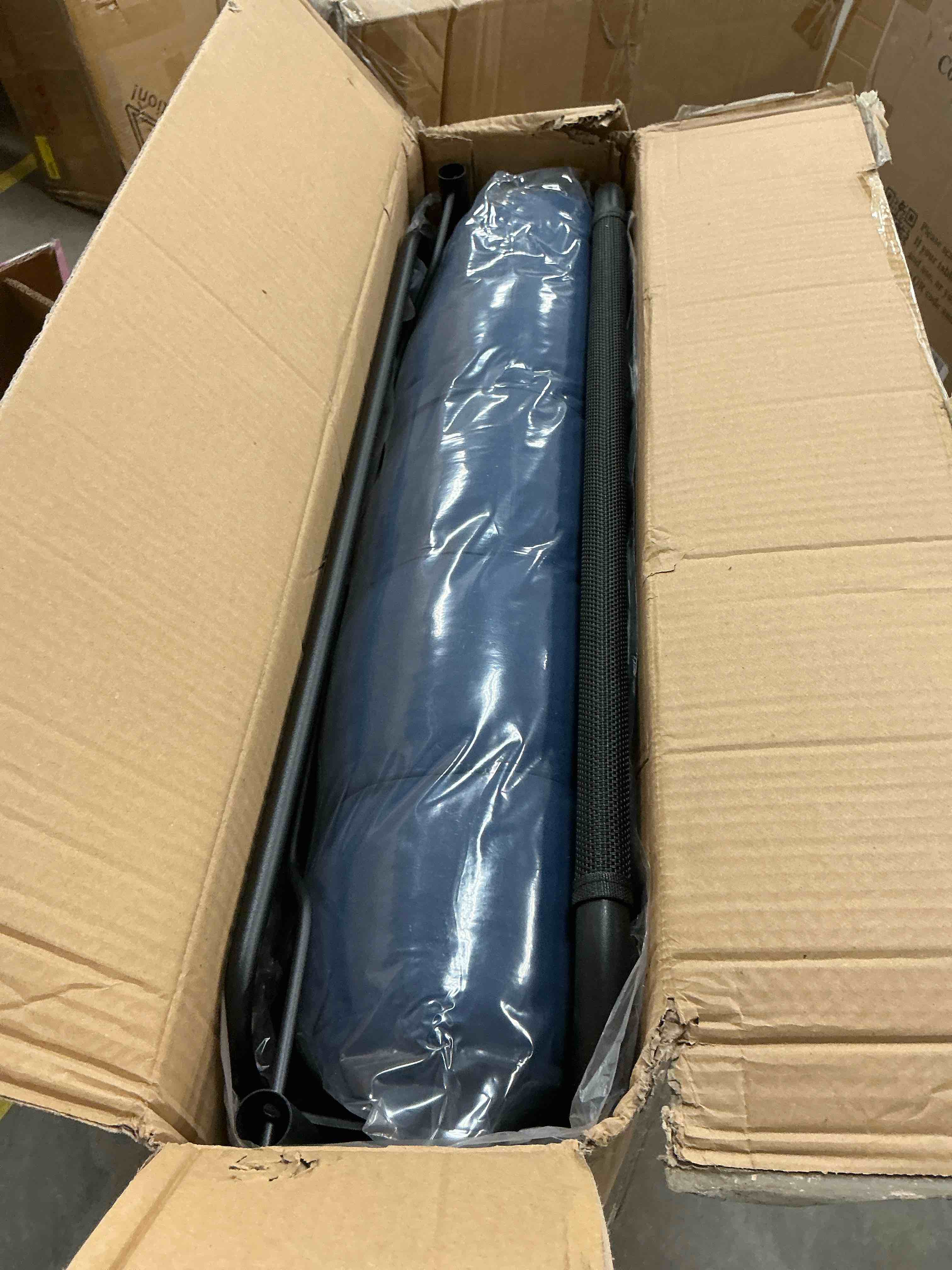 Condition photo showing New/Like New for GVDV Portable Folding Camping Cot with Mattress, 29" Wide Multi-Position Folding Chaise Lounge Chair, Oversized Folding Bed Sleep Cot for Outdoor, Home, Office