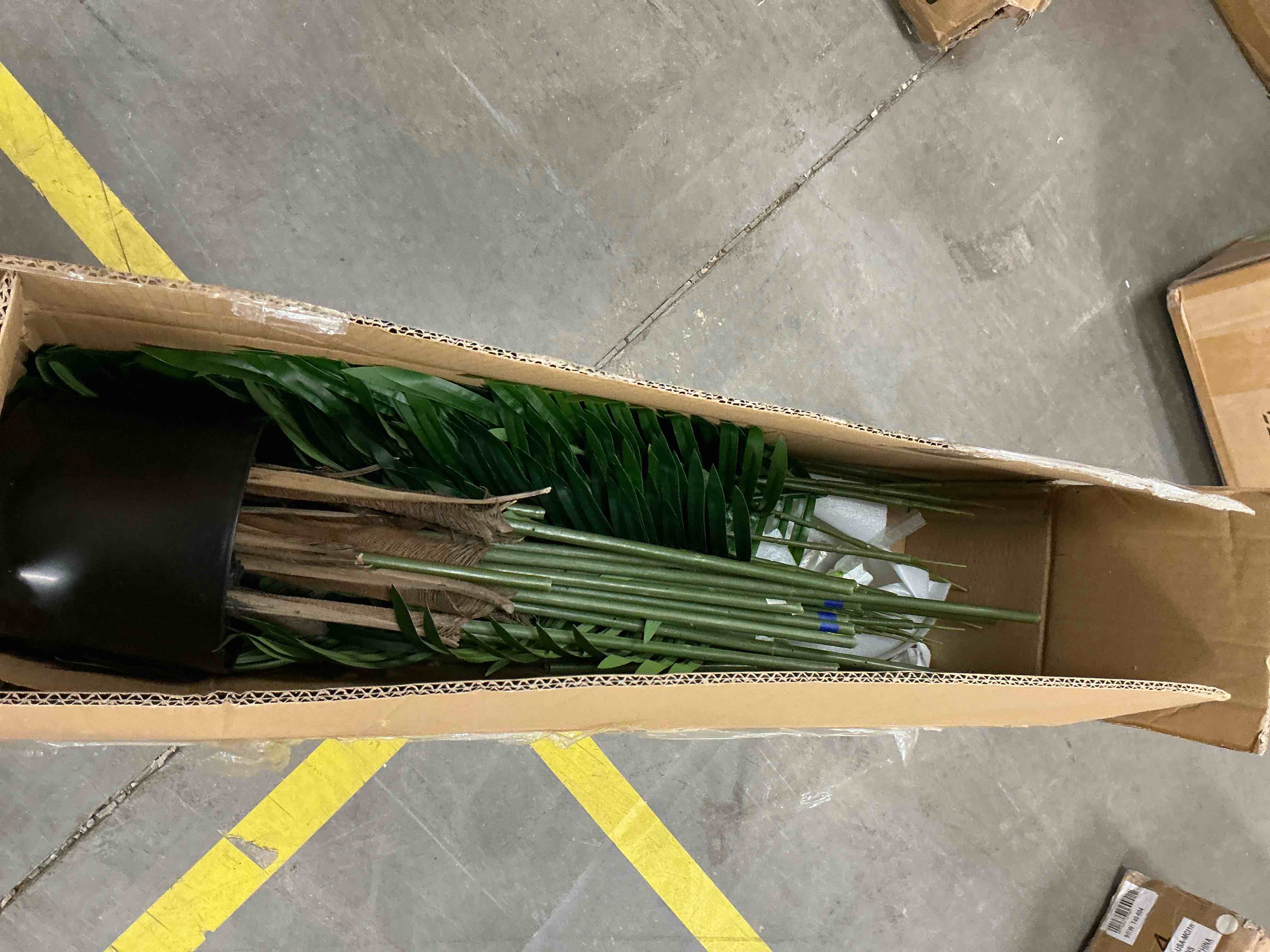 Condition photo showing Good Condition for HiPlants 6ft Artificial Palm Plants, 6ft Fake Palm Tree, Pre Potted Faux Greenry Tree for Home Decor Office House Living Room Indoor Outdoor, Big Fake Plants Fake House Plants