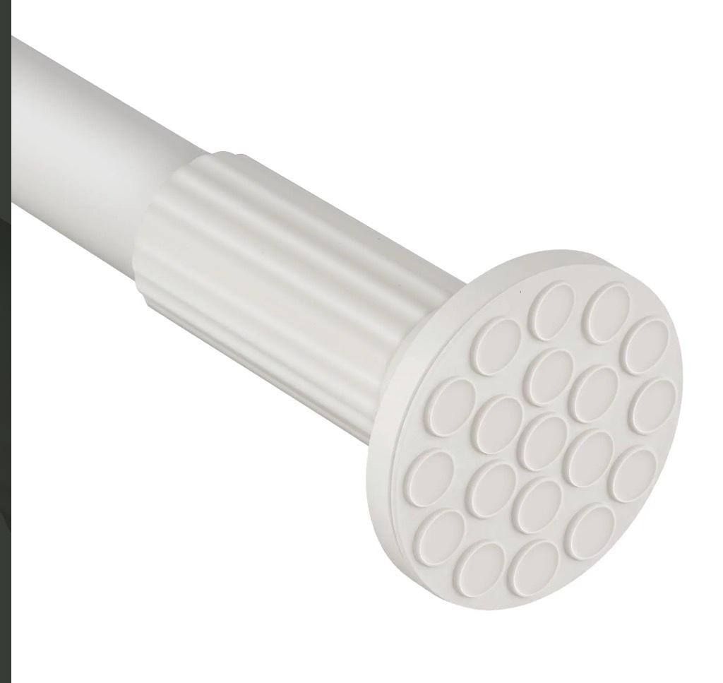 Condition photo showing New/Like New for VEGCOO Tension Curtain Rod 51-109 Inches (4.25-9.08 Feet), Extra Long Outdoor Tension Curtain Rod, Adjustable Shower Curtain Rod, No Drilling Required, Bathroom Window Spring Tension Rod, Easy to Ins