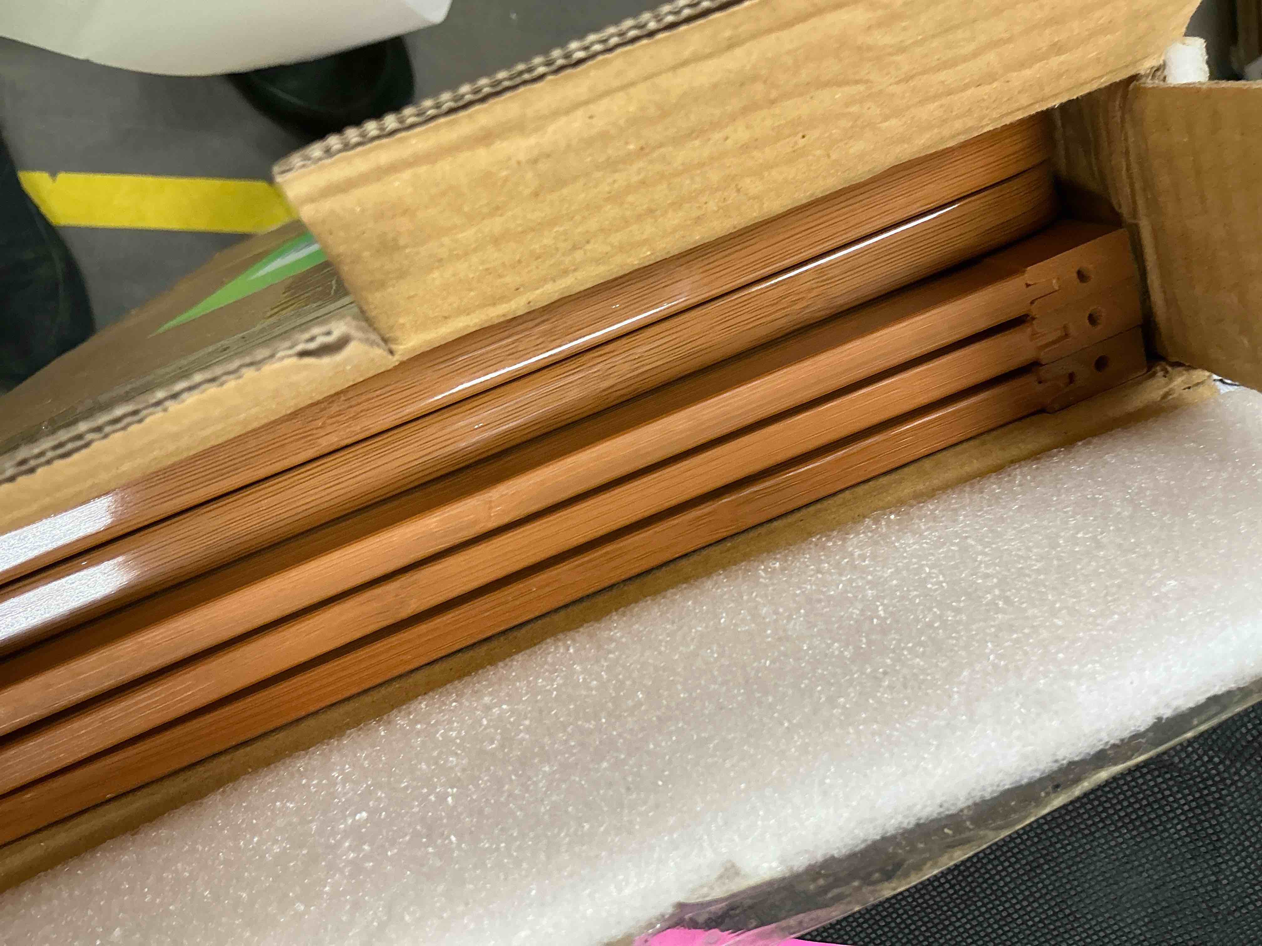 Condition photo showing New/Like New for MEHOOM 3 Tier Bamboo Shoe Rack Organizer for Closet, Entryway, Dorm, Garage, Sturdy Shoe Storage Shelf, 28"x11"x14" (Natural)