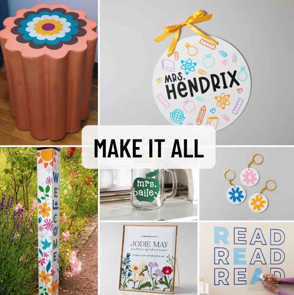 Condition photo showing New/Like New for Cricut Explore 3 Craft Cutting Machine with Vibrant Vinyl 20 Sheet Pack Bundle