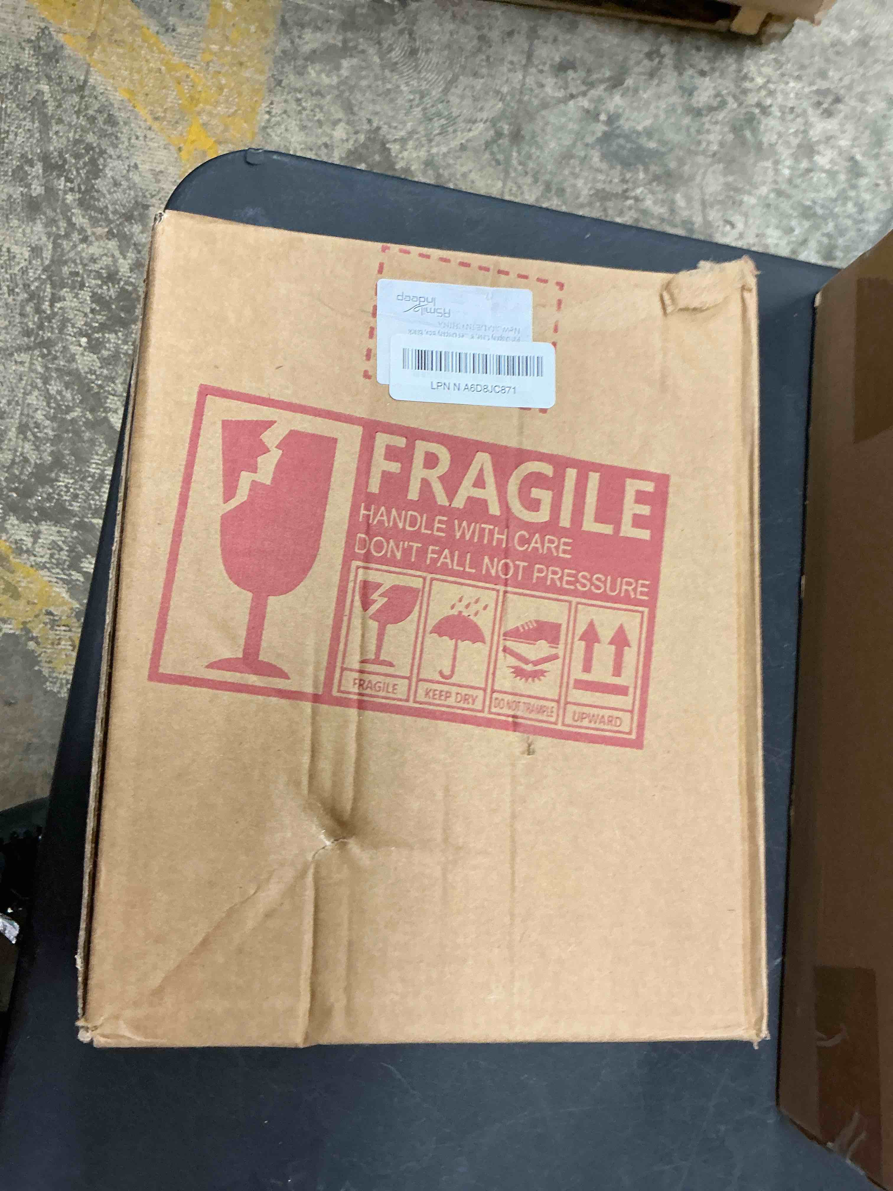 Condition photo showing New/Like New for Pin Display Case 8 x 10 Solid Wood Lapel Pin Collection Display with 98% UV Protection HD Tempered Glass Door for Military Medal Badge Velcro Patch Board