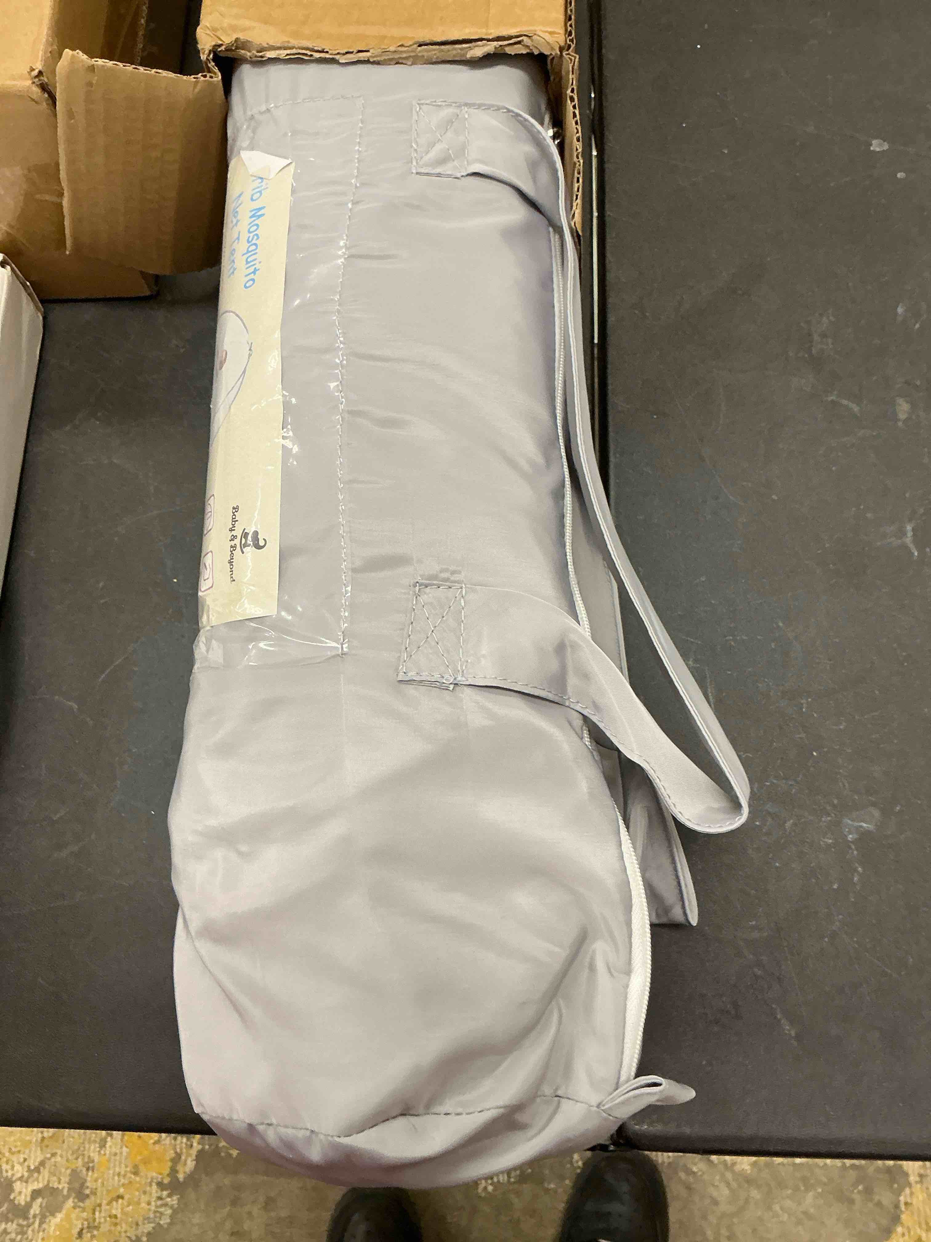 Condition photo showing Good Condition for Baby Crib Tent Safety Net, Durable Strong Self-Locking Zippers, Protects from Climbing Out and, Insects, Mosquitoes, Installs with Rods (Crib 52.25" - 28.25")