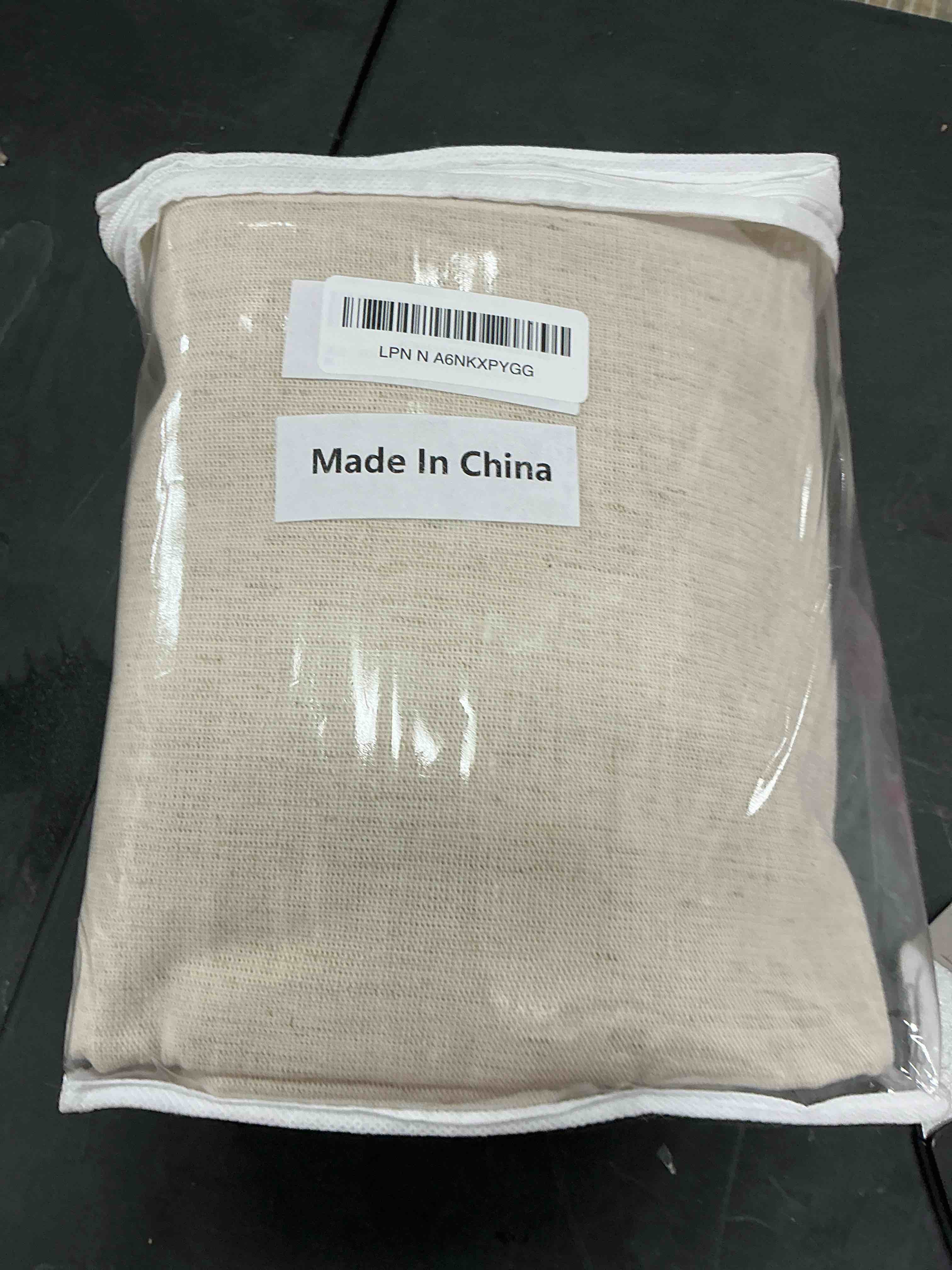 Condition photo showing Good Condition for Farmhouse Shower Curtain with Ruffle Hem Linen Beige Shower Curtains for Bathroom Country Vintage Rustic Natural Fabric, 72" W x 96" L Beige 72"W x 96"L