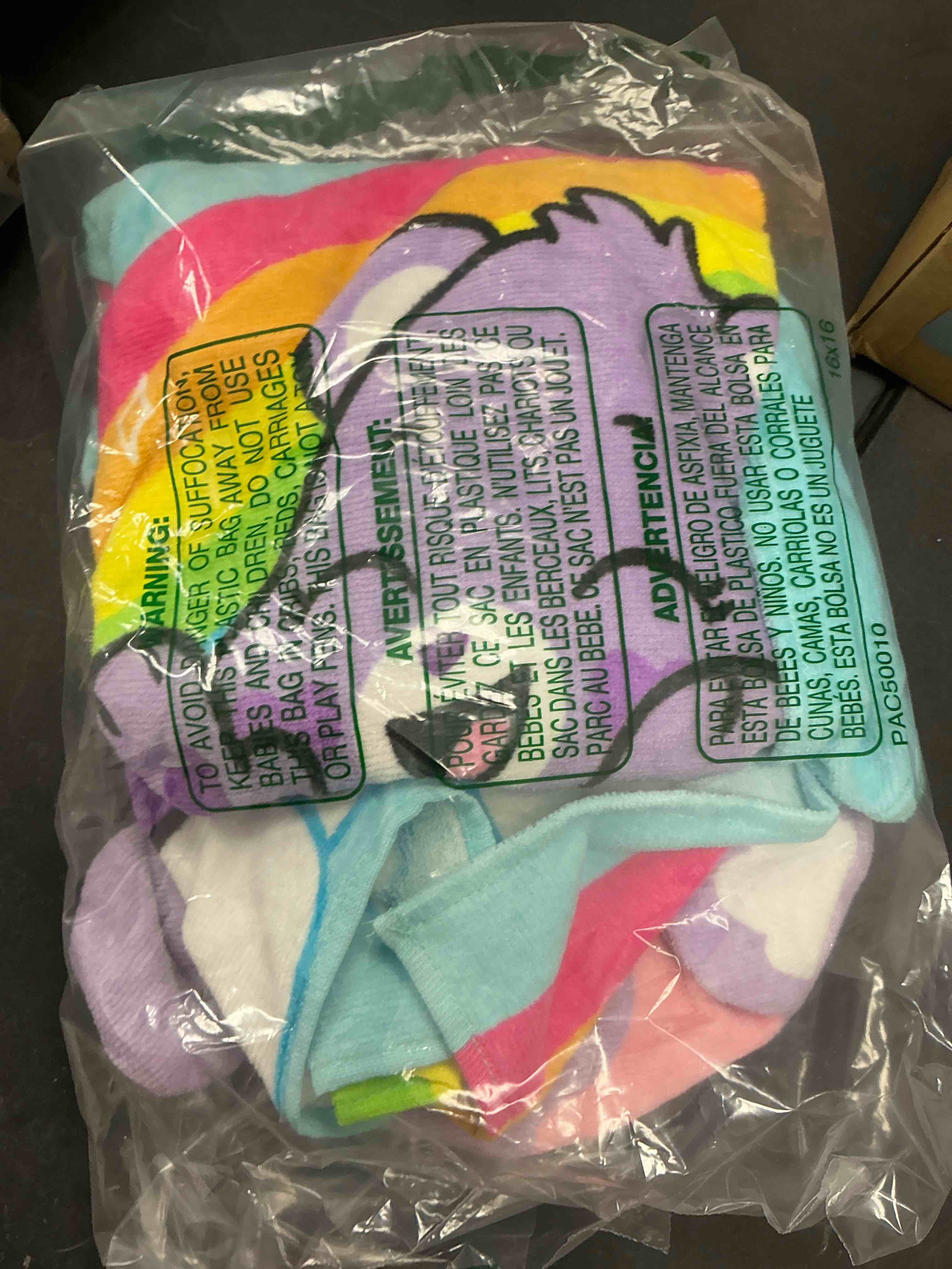 Condition photo showing New/Like New for Care Bears Bath/Pool/Beach Soft Cotton Terry Hooded Towel Wrap, 24 in x 50 in, By Franco Kids Care Bears 24 in x 50 in