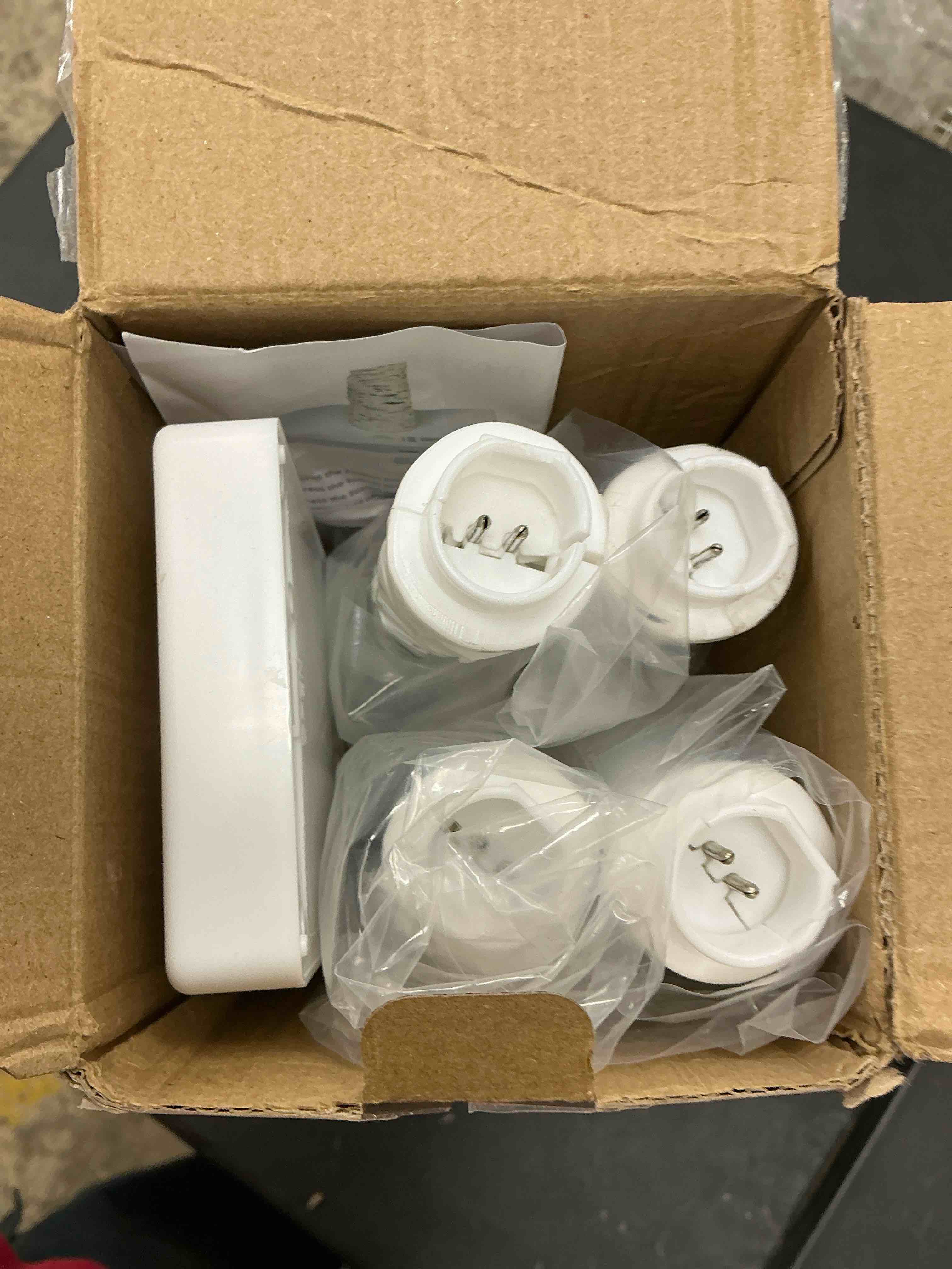 Condition photo showing New/Like New for Birch Tree with LED Lights Set of 4, Lighted Birch Tree Battery Powered/USB, 24 LED Warm White Tree, 2FT Small Flickering Christmas Tree Decor for Indoor Home Mantel Winter Christmas Decorations 4PCS