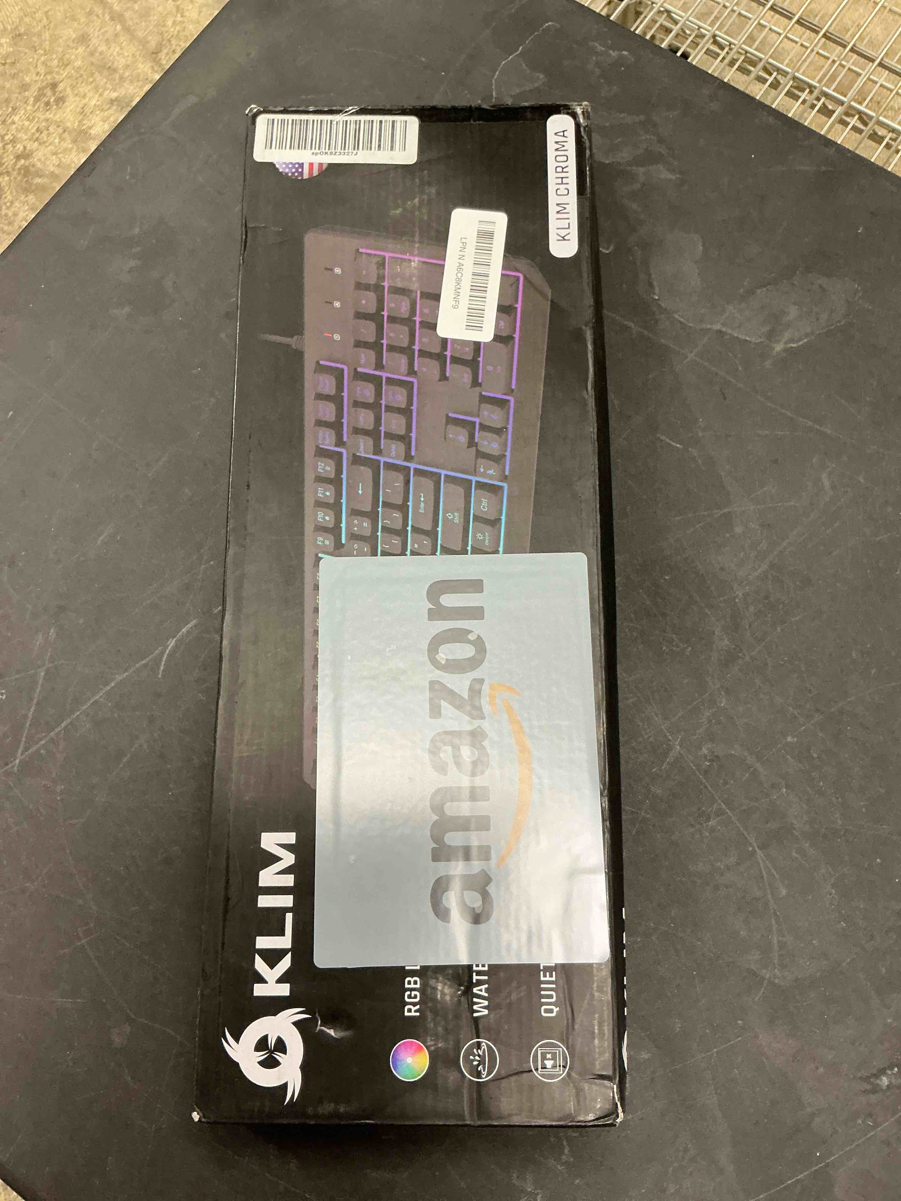 Condition photo showing New/Like New for KLIM Chroma – USB RGB Gaming Keyboard, Wired PC Computer Keyboard, Membrane, Waterproof Durable, 2 ms Response, PS4/PS5 & Mac Compatible