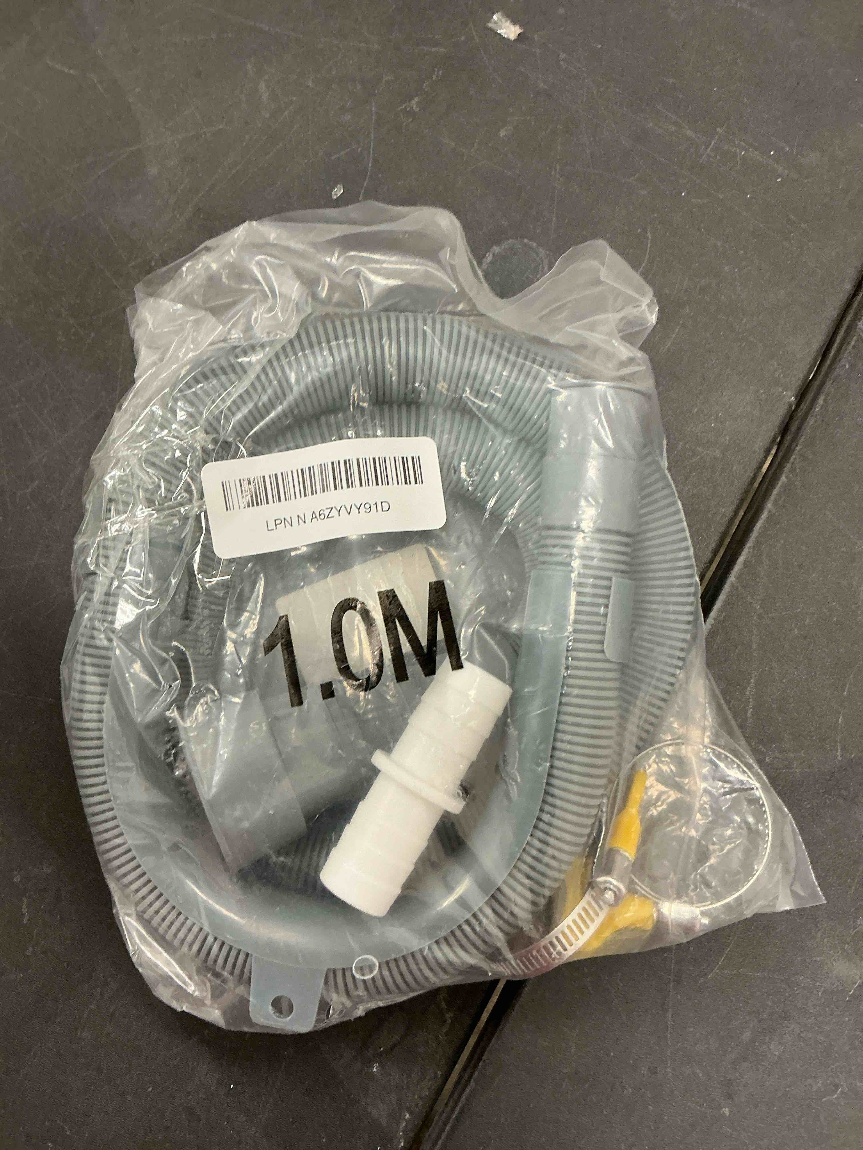 Condition photo showing New/Like New for 3.2 FT Washing Machine Drain Hose, Flexible Dishwasher Drain Hose Extension Kit, Universal Washer Drain Hose, Corrugated Washer Hose with 1 Adapter, 2 Hose Clamps, 1 U-Bend Hose Holder