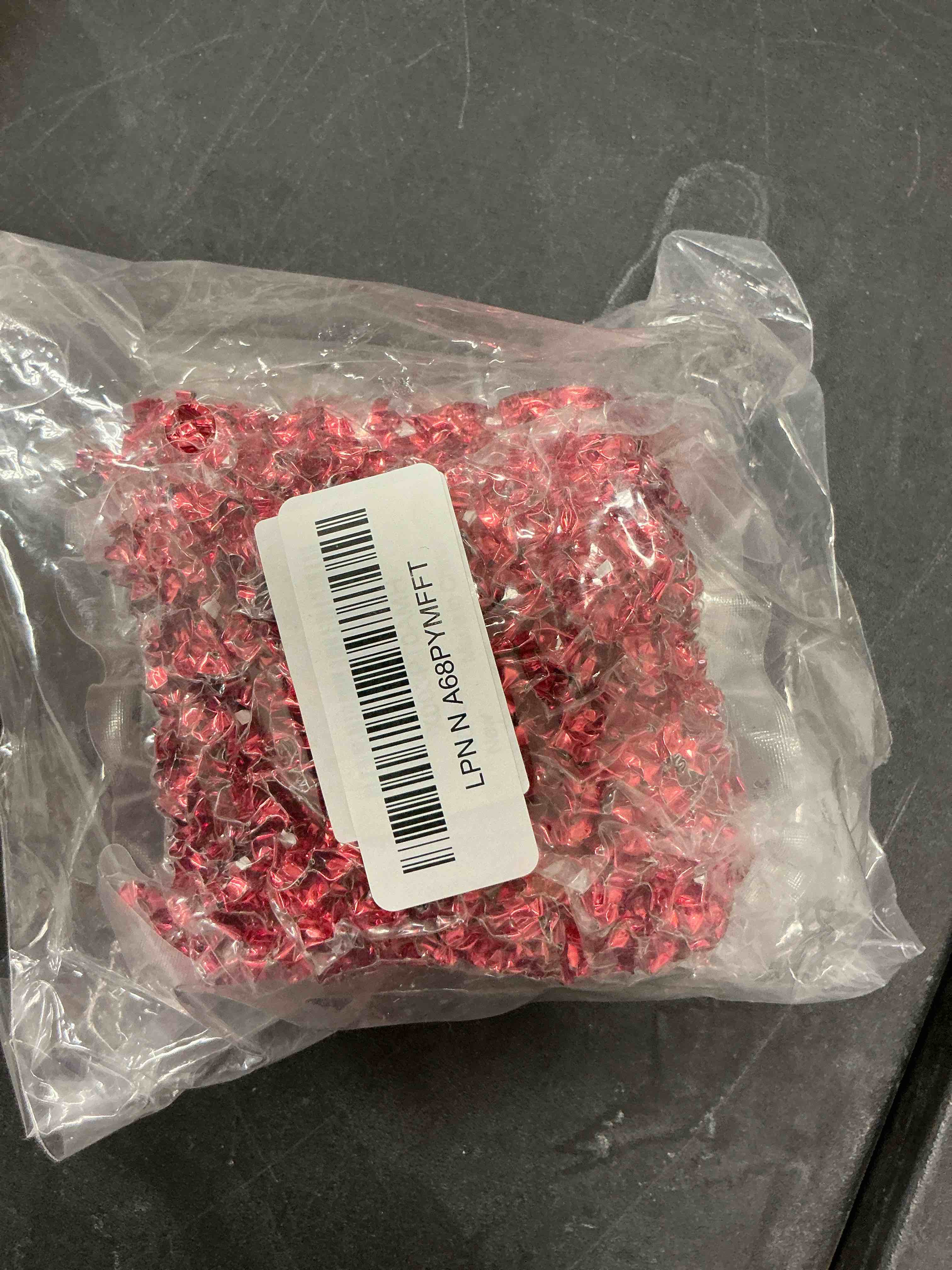 Condition photo showing Good Condition for Zwish 150Grams / 5.3 Oz Red Crinkle Cut Paper Shred Filler Metallic Iridescent Gift Boxes Filler Gift Wrapping Gift Basket Filler Mother Day's Gift Boxes Stuffing for Gift Easter Bakset Filling