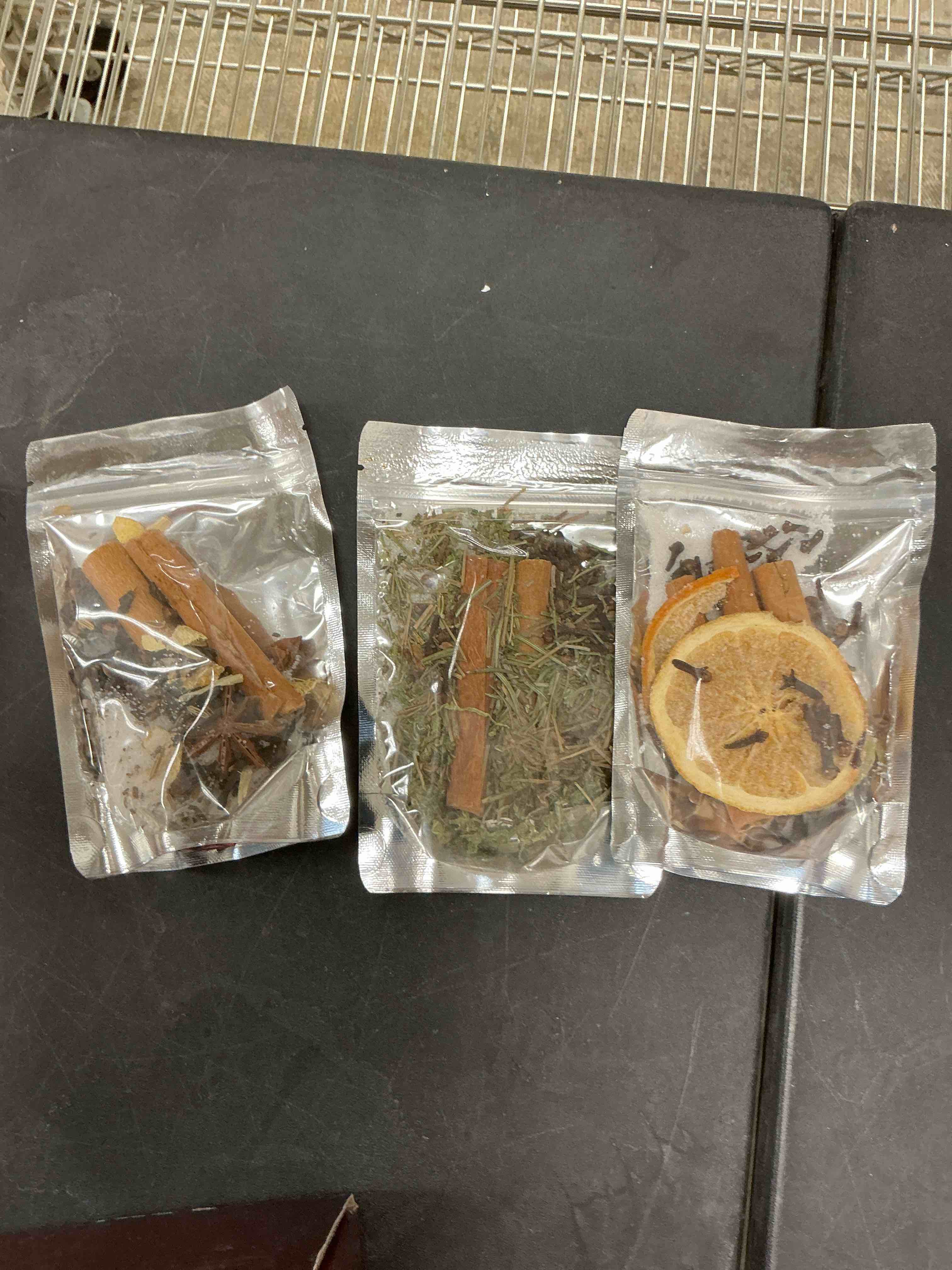Condition photo showing Good Condition for 3 piece Simmer Pot Potpourri, Mixed Flavors Simmer Pot Mix with Natural Ingredients, A Mixture of Herbs, Salt & Dried Fruit for Home Fragrance Odor Removal, Holiday