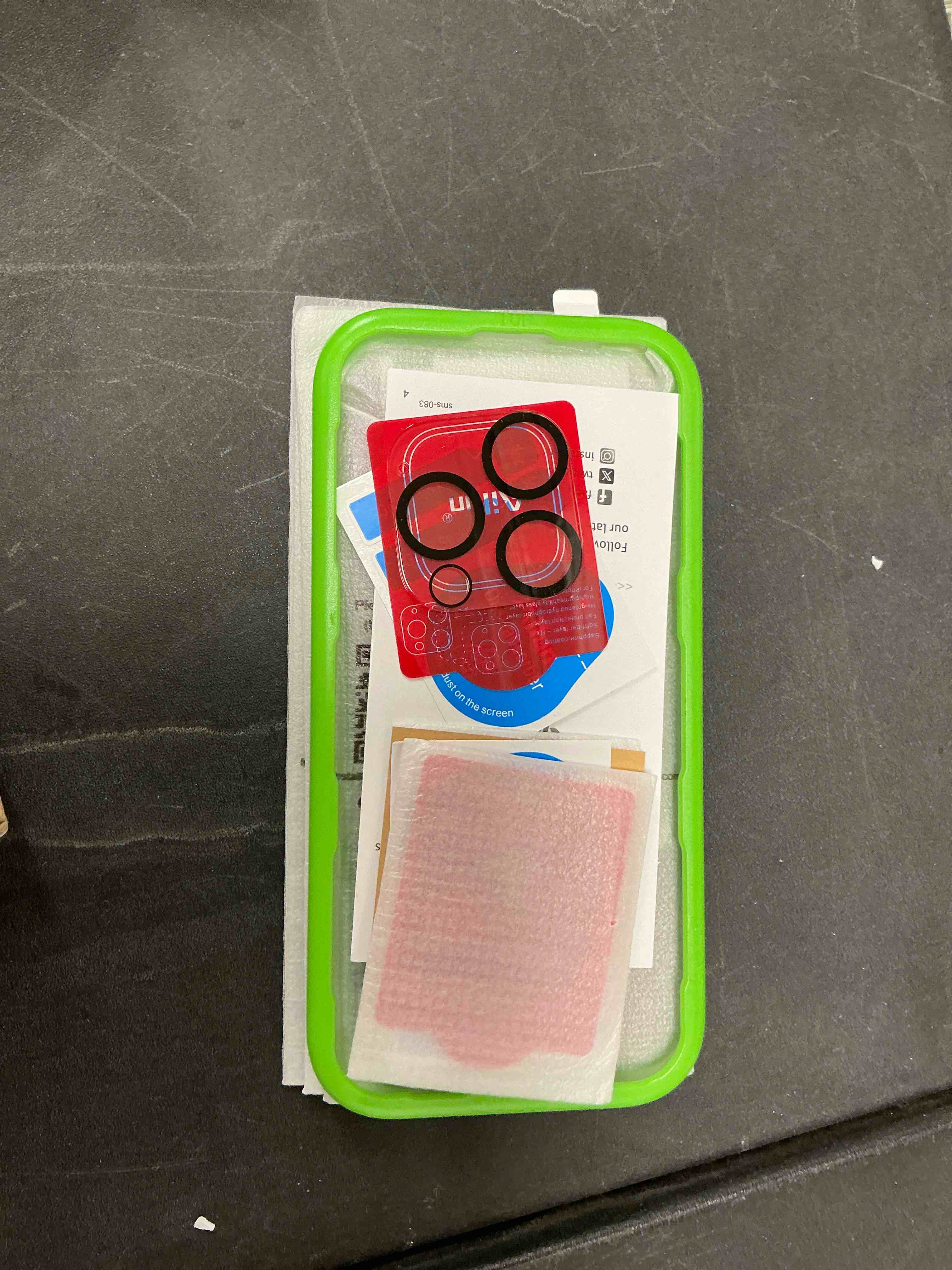 Condition photo showing New/Like New for Ailun 3Pack Privacy Screen Protector for iPhone 16 Pro [6.3 inch]+3Pack Camera Lens Protector,Dynamic Island Compatible,Anti Spy Tempered Glass[9H Hardness][Not for iPhone 16/16 Plus/16 Pro Max/16e]