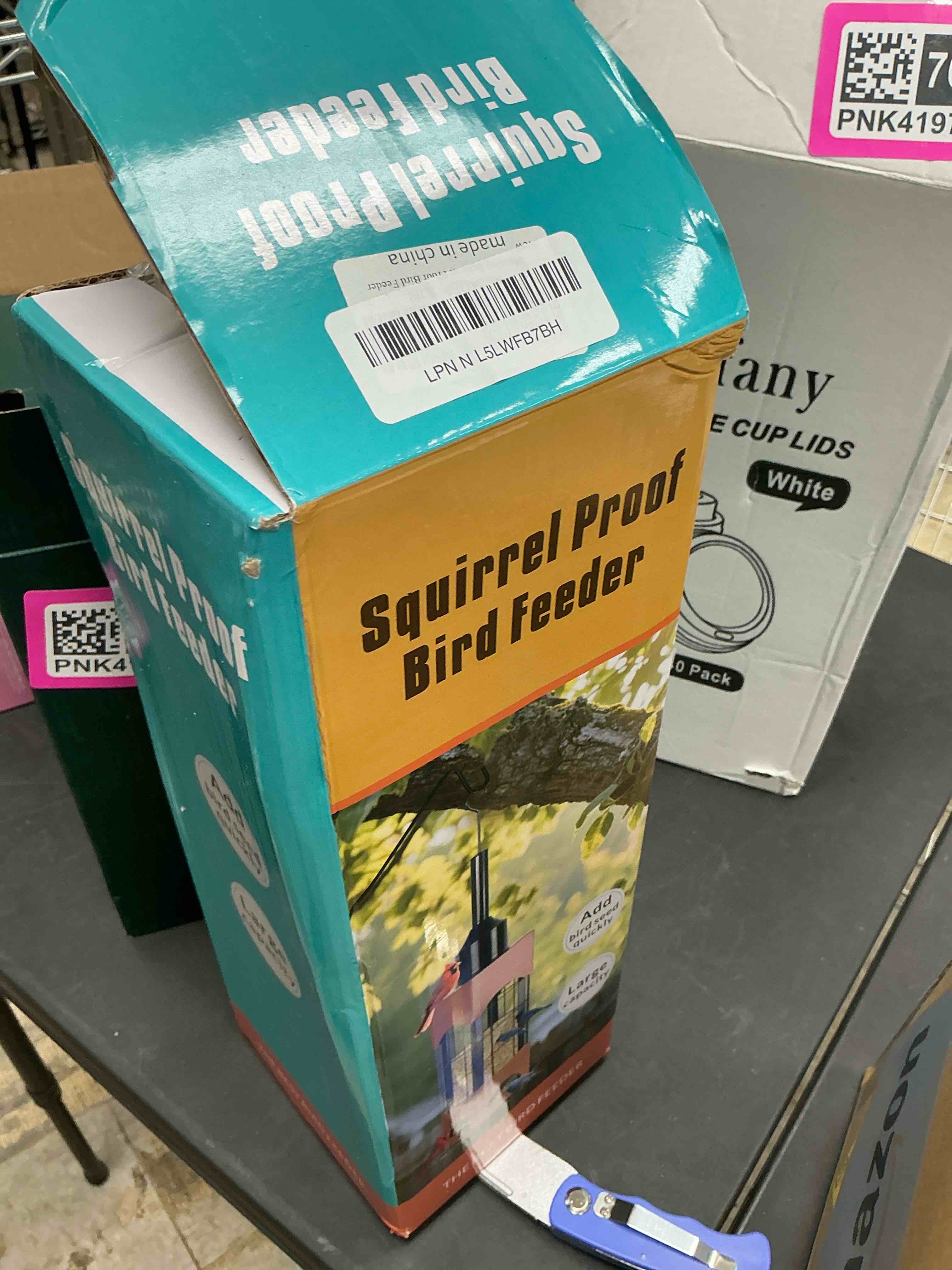 Condition photo showing Good Condition for Squirrel Proof Bird Feeders for Outdoors with Weight-Activated, 5LB Metal Hanging Bird Feeders for Outside, Large Wild Feeders for Cardinals, Chickadees, Durable Backyard Feeders