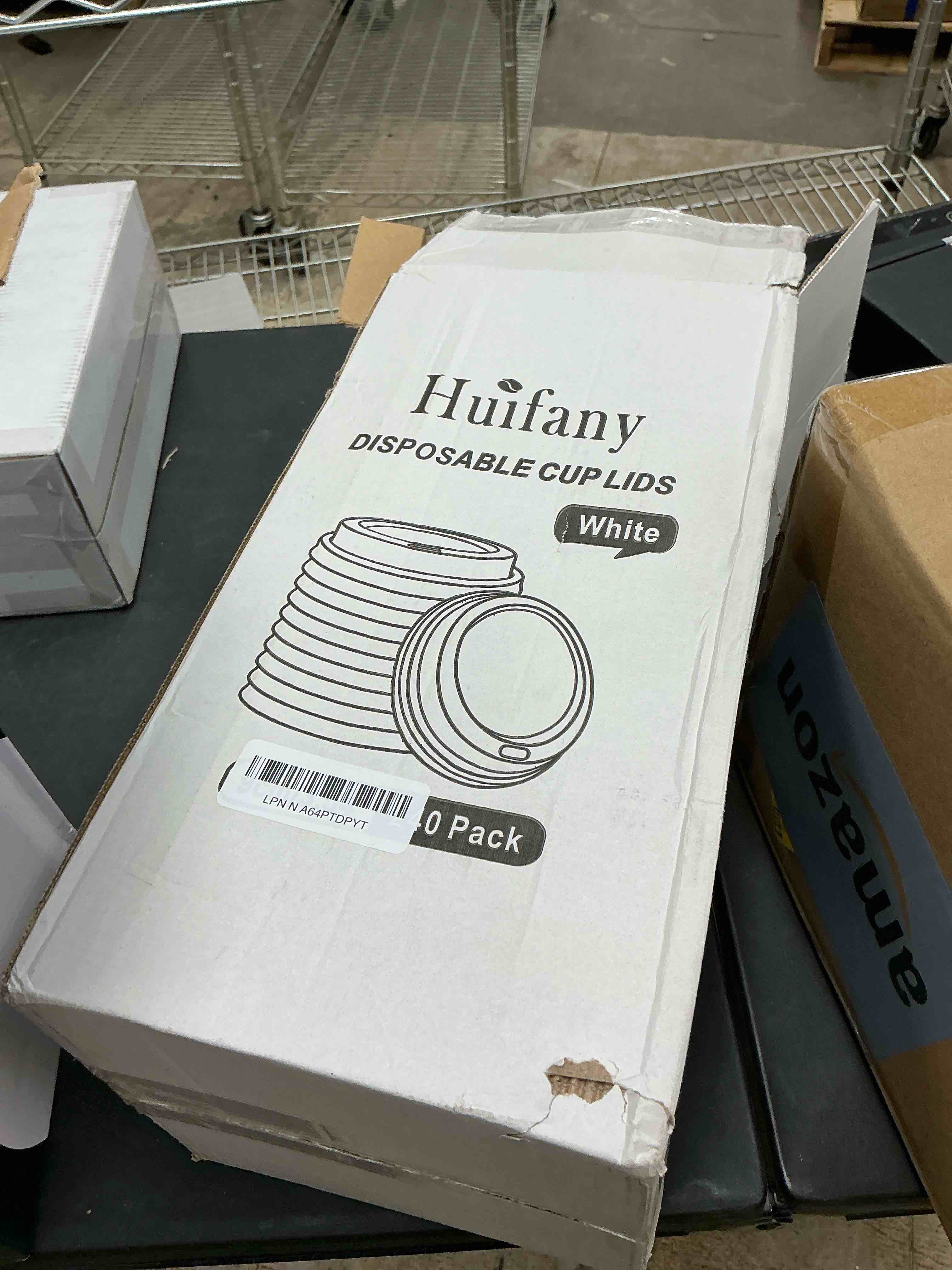 Condition photo showing New/Like New for 240 Pack Coffee Cup Lids, Disposable Coffee Lid, Leak Proof Plastic Lids for 10, 12, 16, 20, 24 oz Paper Cups, Hot Cup Lid 3.54 Inches/90 mm Diameter White Cup Lids-240 Pack