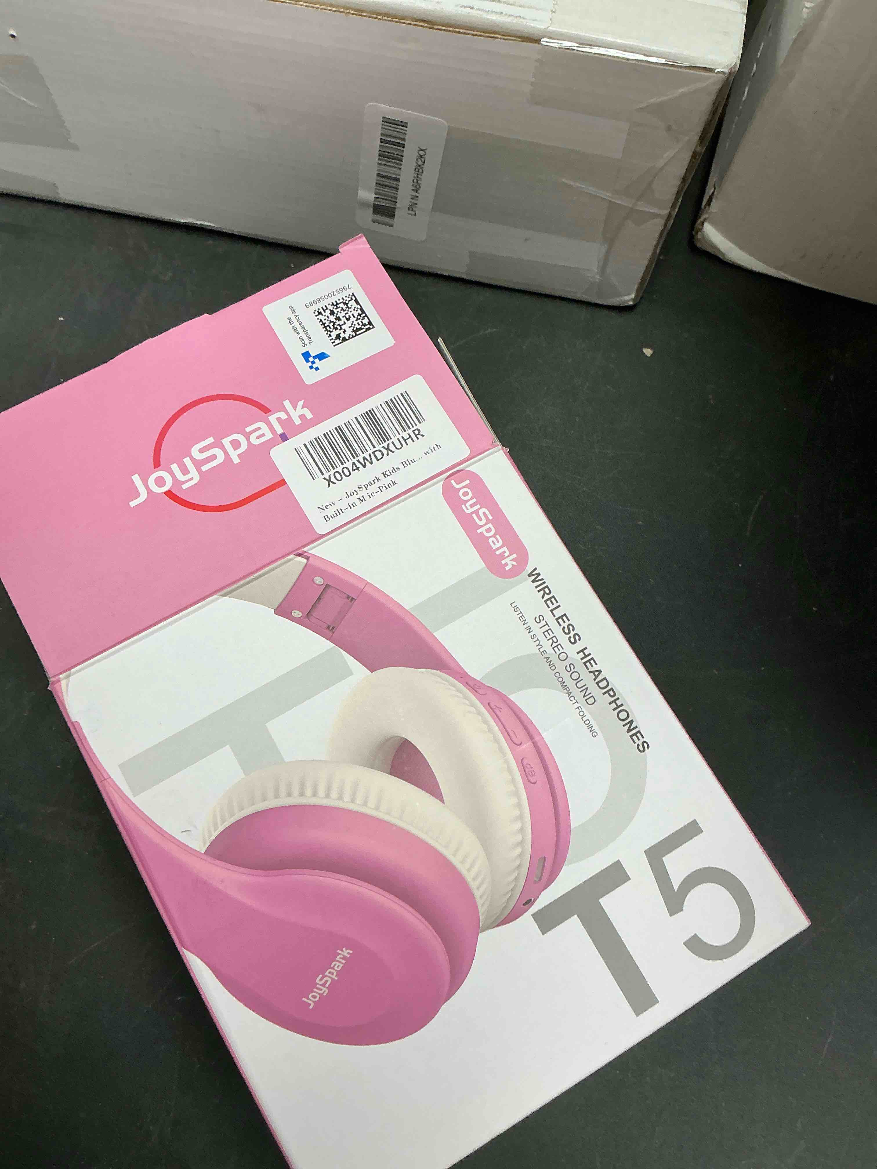 Condition photo showing New/Like New for Kids Bluetooth Headphones, Lightweight Wireless Headphones for Kids, 85/94dB Volume Limited, 60 Hours Playtime, Bluetooth 5.3, Over-Ear Toddler Headsets with Built-in Mic-Pink