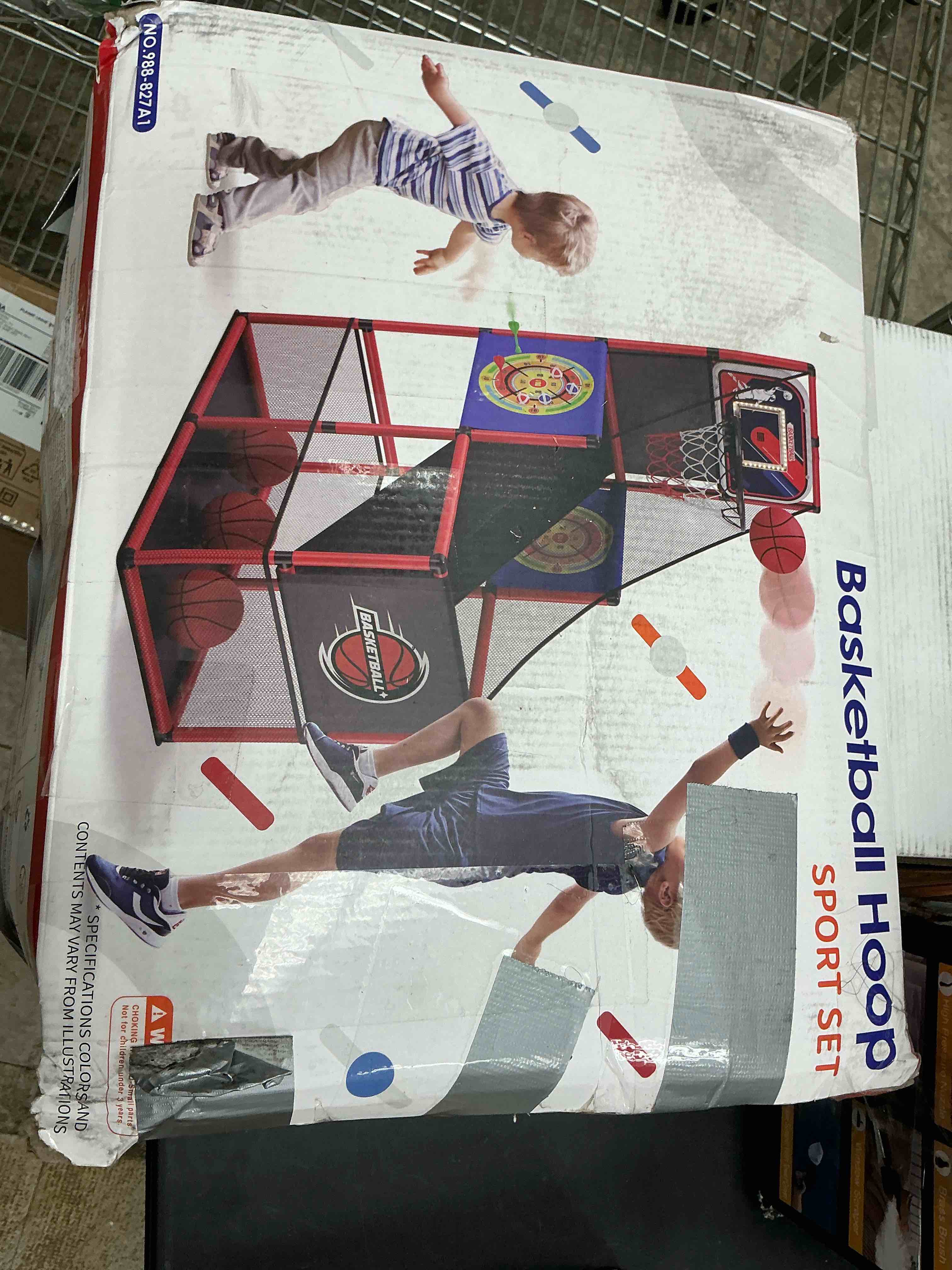 Condition photo showing Good Condition for Basketball Arcade Game Indoor Outdoor, Kids Basketball Hoop with 4 Balls & Pump, Single Shot Basketball Game at Home, Carnival Games Sport Toys for Boys Girls Teens Single Shot + Scoring&Light