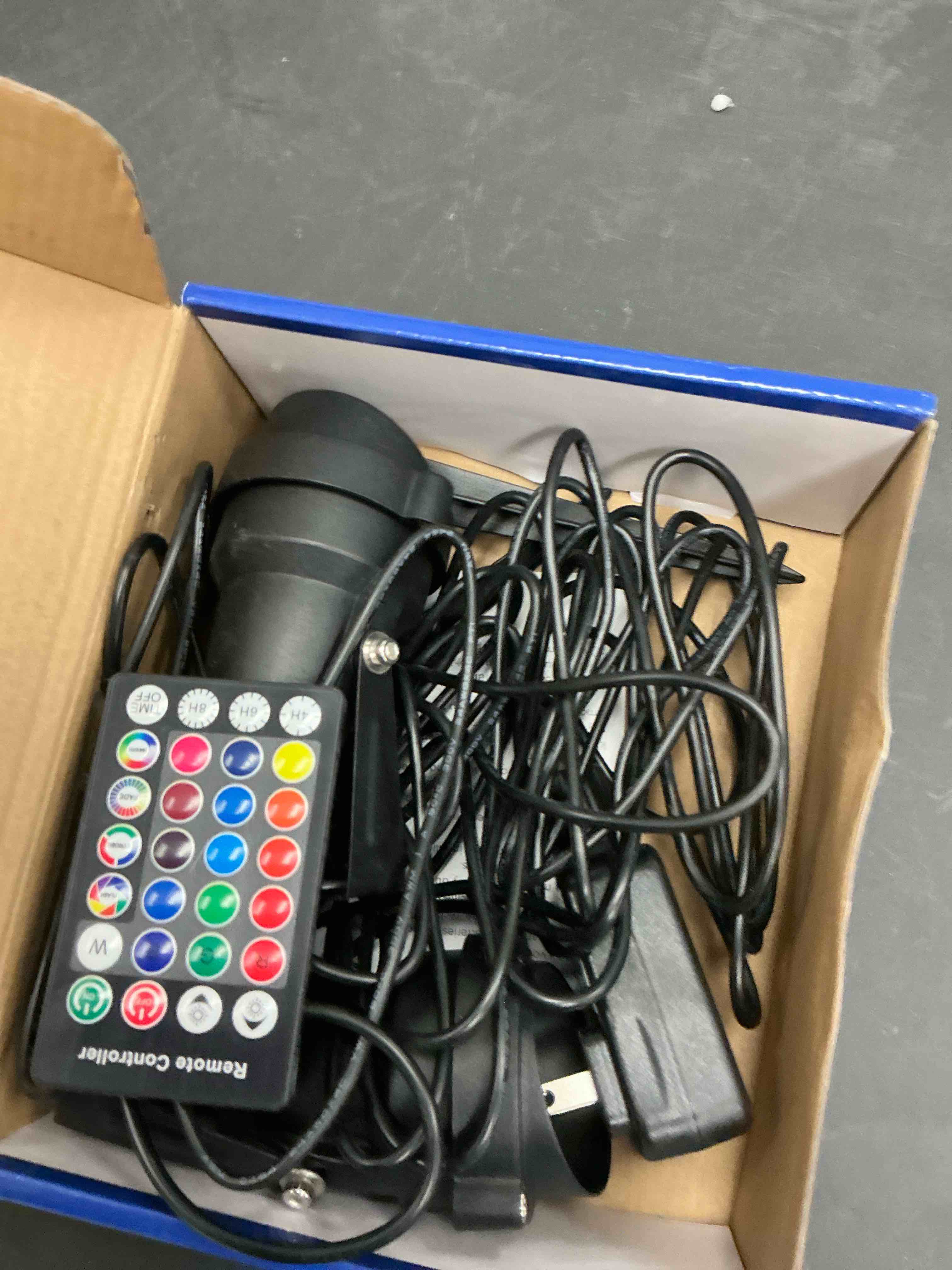 Condition photo showing Good Condition for FLRYBRG 10W Christmas Spotlight Outdoor with Remote Control 12V Low Voltage Spot Lights Outdoor RGB Color Changing Landscape Lights for Yard Tree Path Garden Decor(2 Lights)