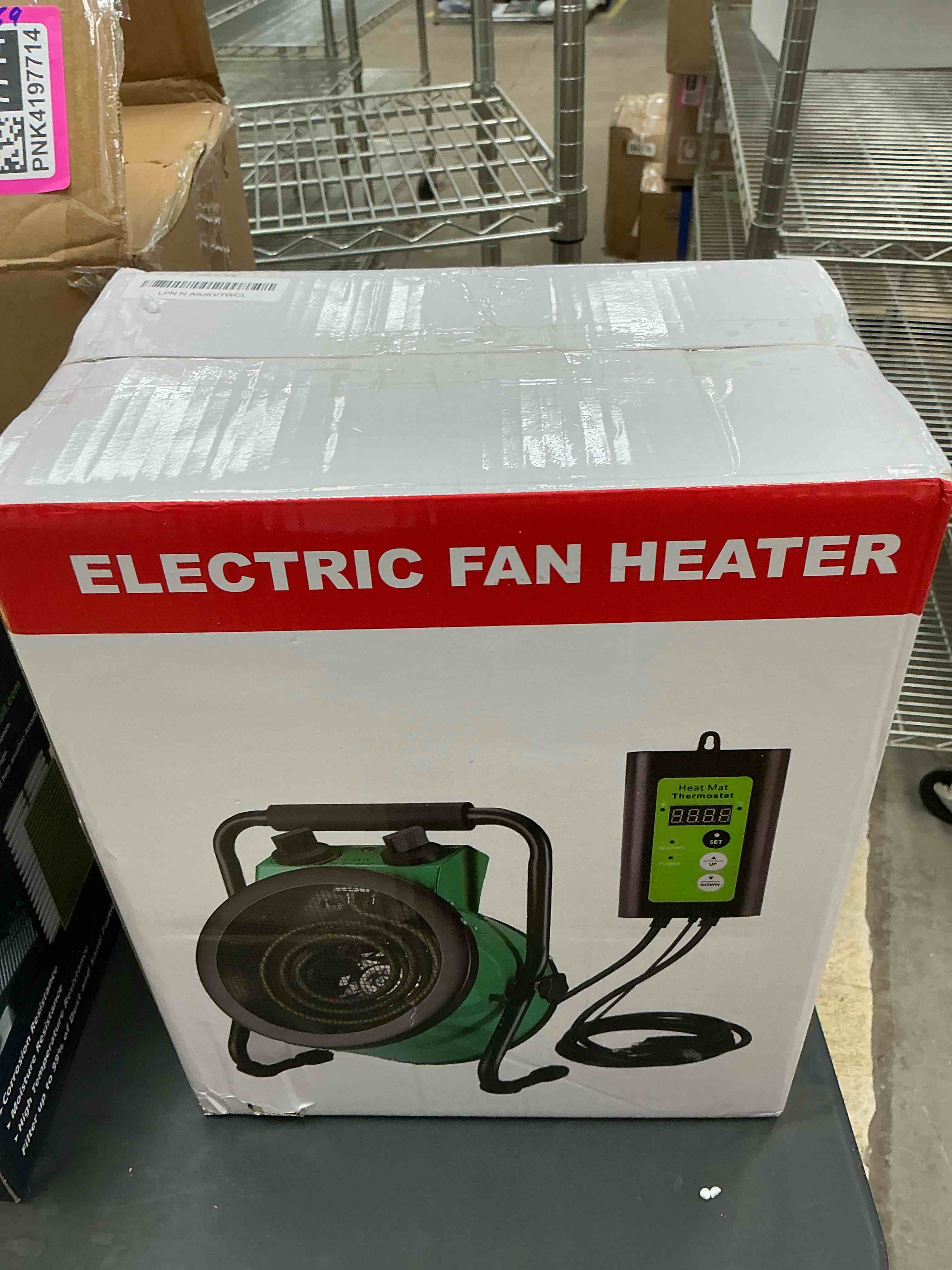 Condition photo showing Good Condition for Greenhouse Heater with Digtal Thermostat, 1500W Electric Greenhouse Heaters, Fast Heating with Overheat Protection, Grow Tent Heater for Green House, Outdoor, Patio, Flower Room, Green