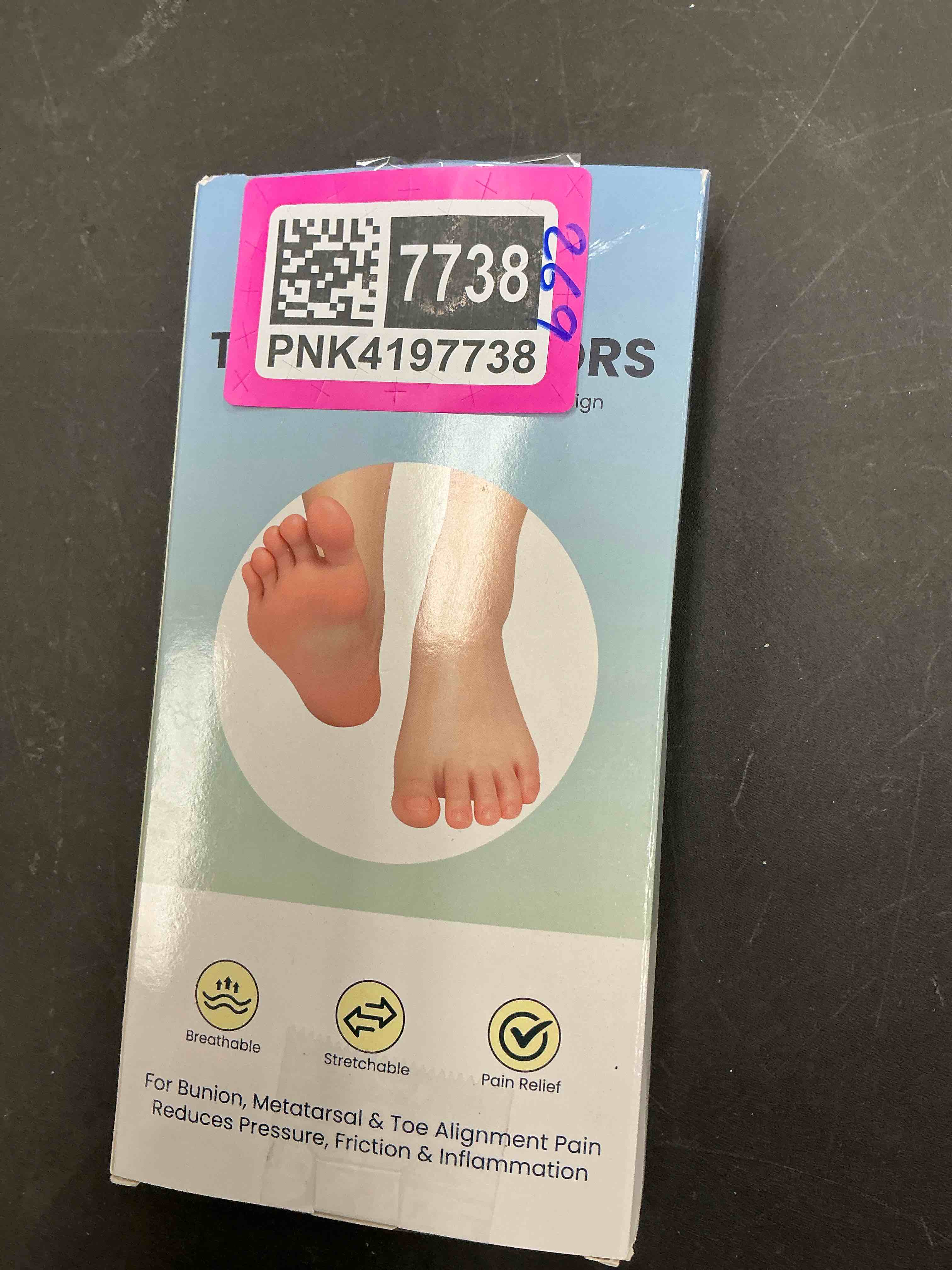 Condition photo showing Good Condition for TASZOOS Toe Separators & Metatarsal Pads for Women & Men - Gel Toe Spacers, 4Pcs Ball of Foot Cushio