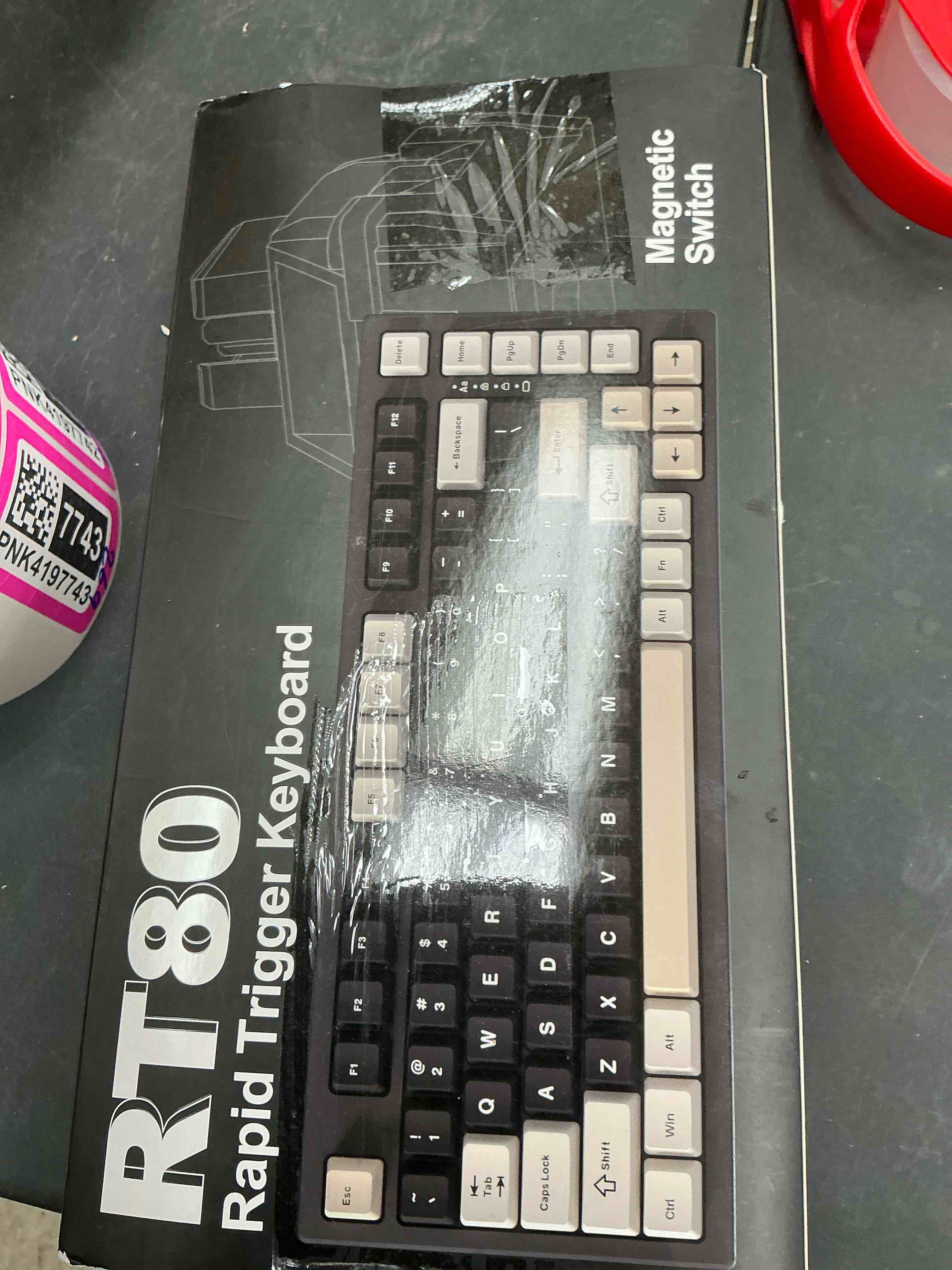 Condition photo showing Good Condition for YUNZII RT80 Rapid Trigger Hall Effect Magnetic Gaming Keyboard, 8K Polling Rate, 75% Layout,BT/2.4GHz/Wired,RGB Backlit,Hot Swap,Adjustable Actuation Wireless for Win/Mac(Black, Gateron White)