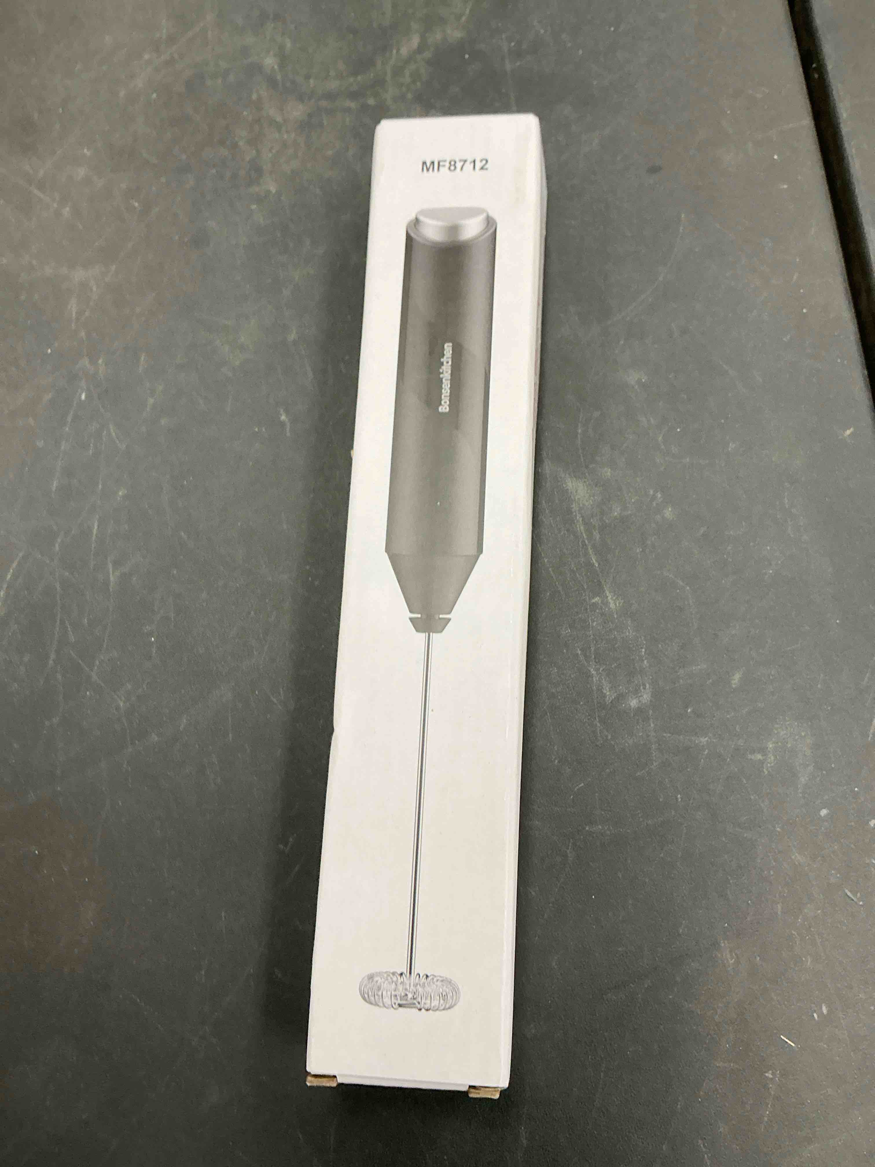 Condition photo showing Good Condition for Bonsenkitchen Powerful Milk Frother for Coffee, Fast Handheld Drink Mixer with Stainless Steel Whisk, Battery Operated Hand Frother Stirrer Wand-Black