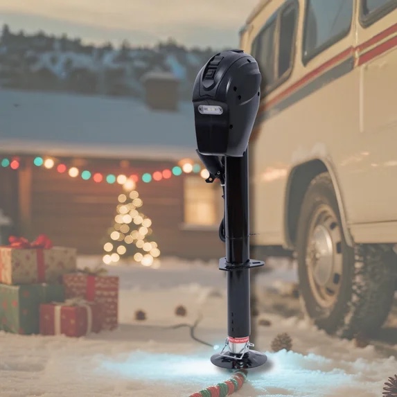 TowingMaster 5 000 lb. Electric Trailer Jack with 7-Way Plug | Heavy-Duty Lifting Solution for Trailers and RVs 10201092