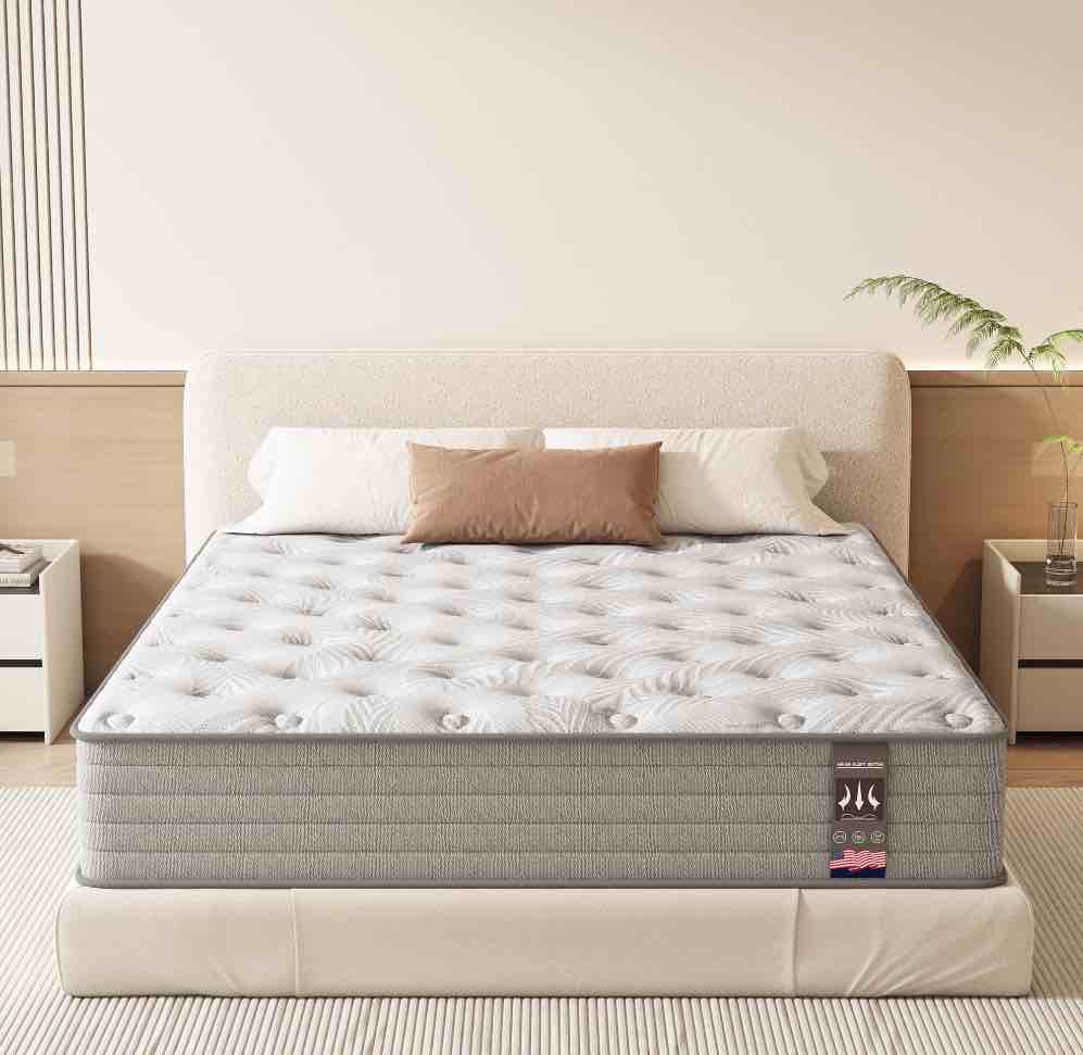 KOW Mattress 12 inch Full Size, Gel Memory Foam Hybrid Mattress in a Box, Cozy Sleep