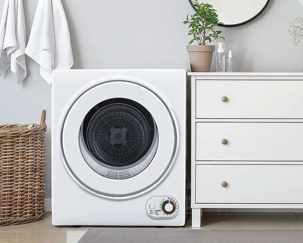 Simzlife 1.6 Cu. ft. Portable Clothes Dryer  Electric Laundry Dryer Machine  19.5 in W  23.6 in H