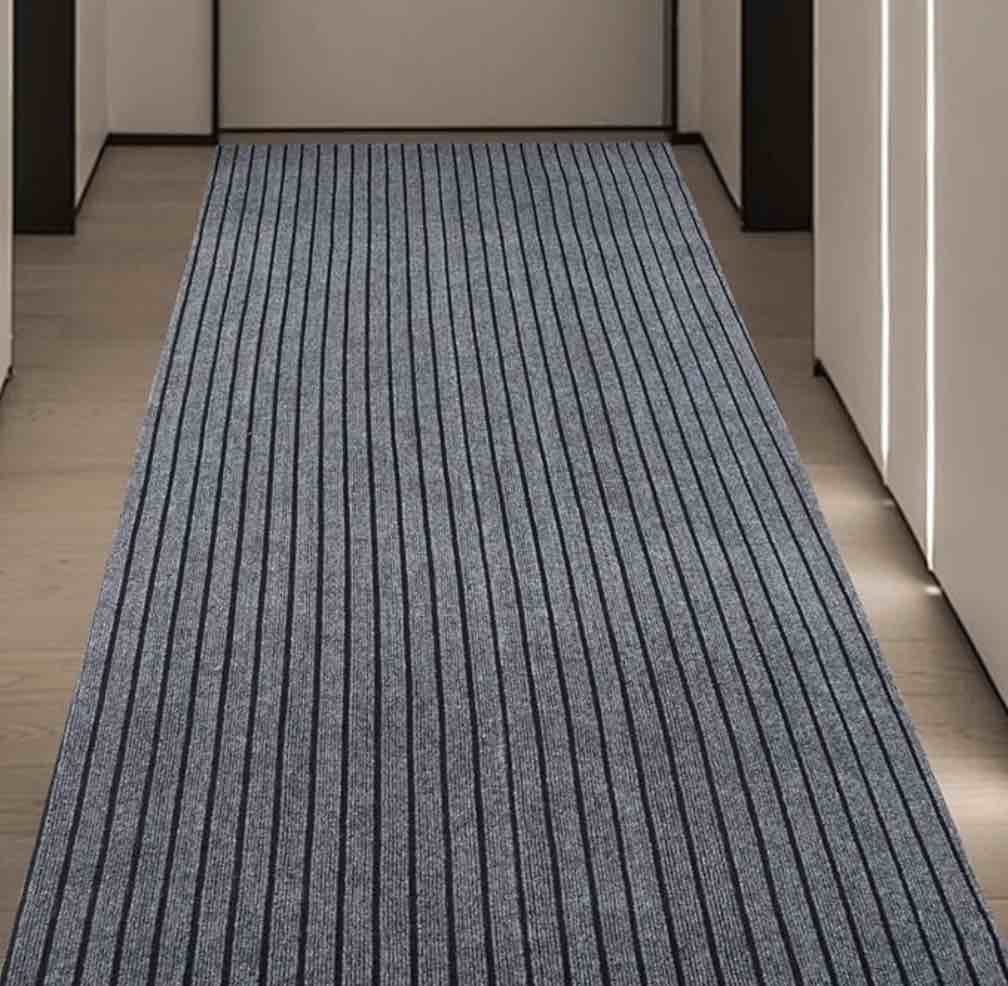 OVYEOFR Commercial Carpet Runners, 3 x 10 ft Non-Slip Hallway Runner Rugs for Entryway Kitchen Laundry Indoor Outdoor, Gray
