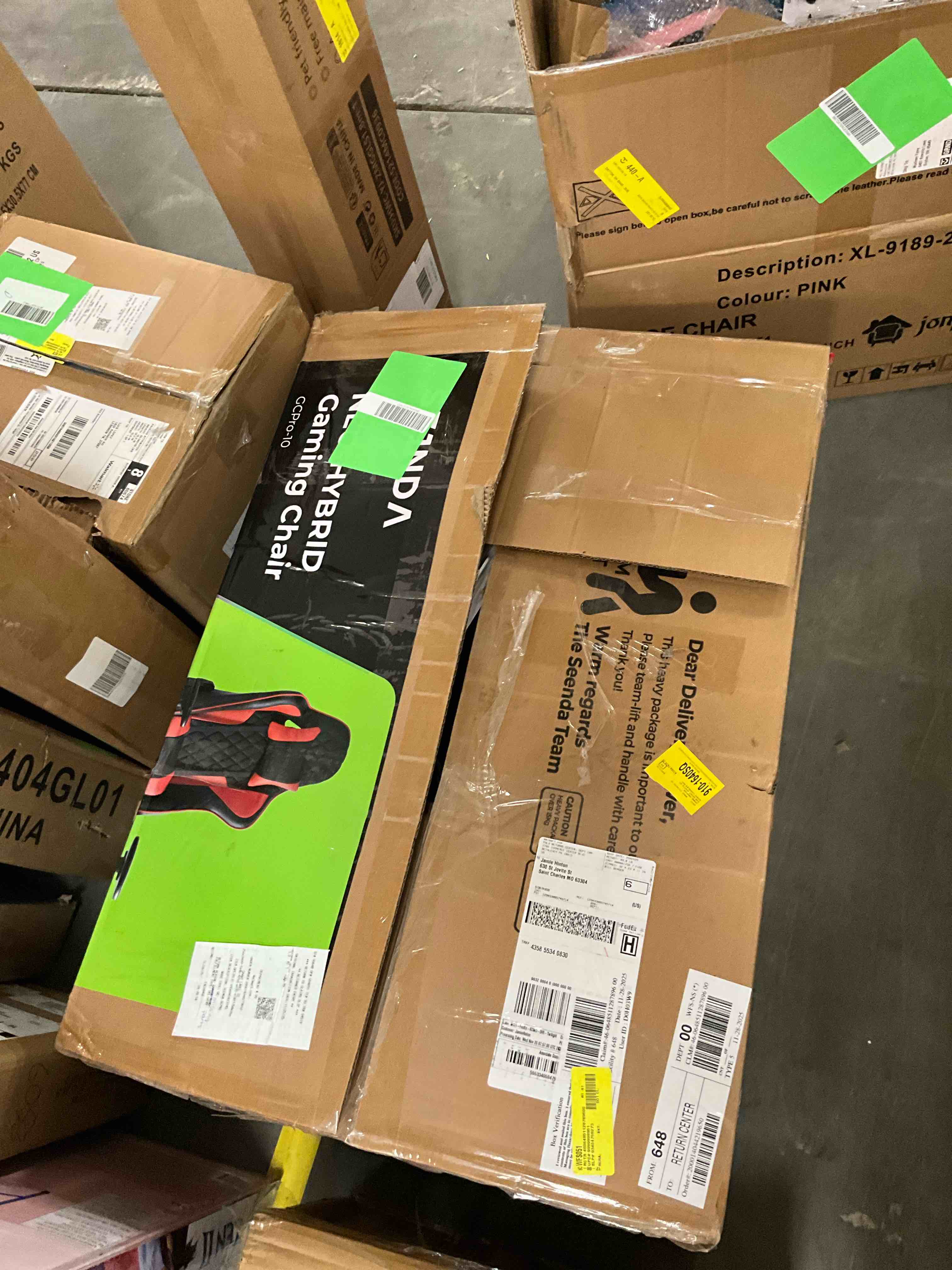 Seenda GCPro-10 Gaming Chair, Big and Tall Video Game Chair with Footrest, High Back Ergonomic Computer Desk Chair Height Adjustable with Headrest  and Lumbar Support