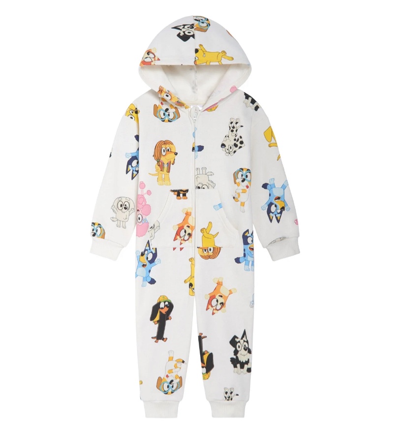 Bluey Bingo Coco Fleece Zip Up Coverall Toddler to Big Kid