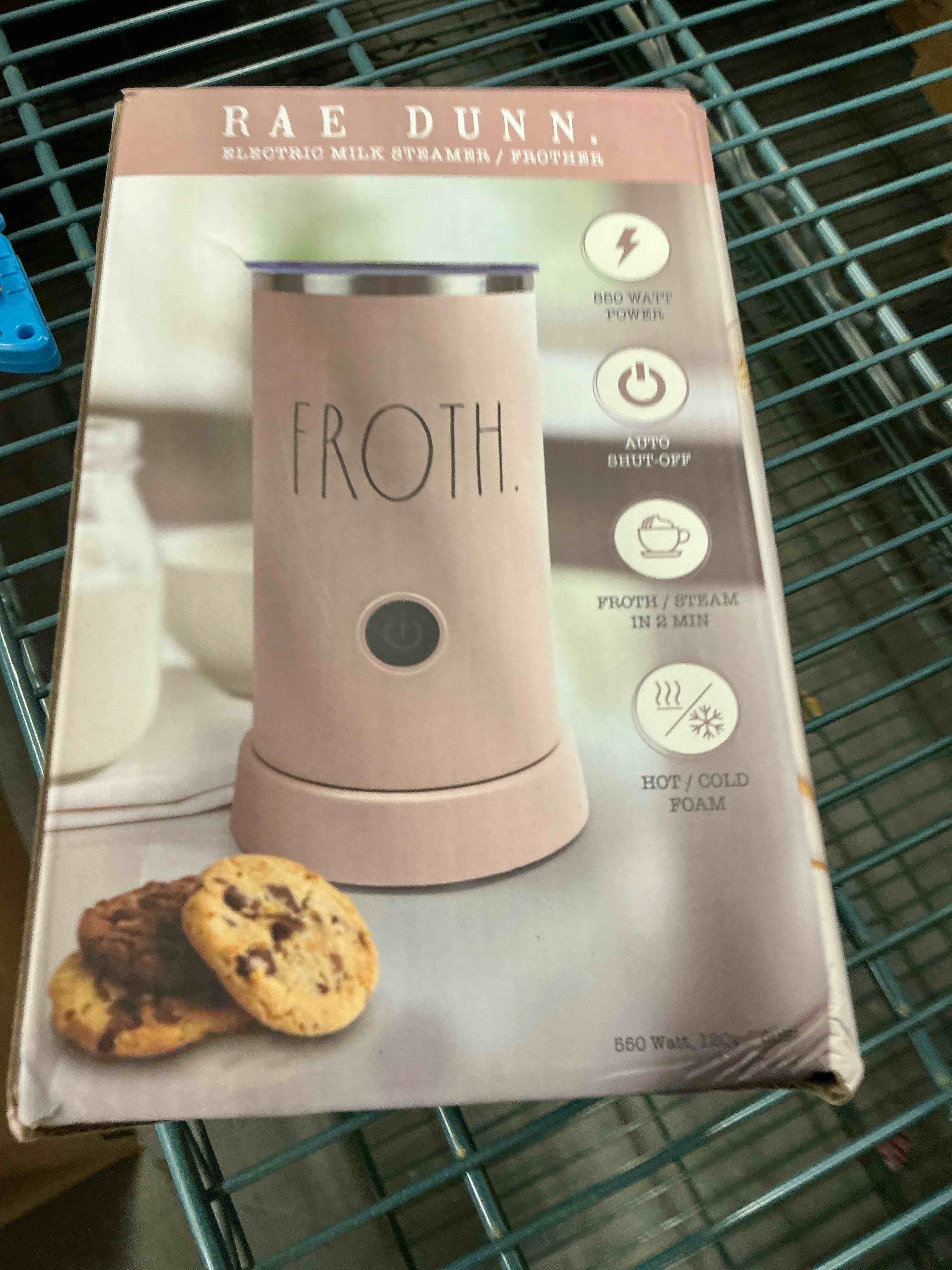 Condition photo showing Good Condition for Rae Dunn Electric Milk Frother Steamer -Stylish Automatic Milk Steamer and Frother, Milk Warmer, Hot and Cold Foam Maker for Coffee, Latte, Cappuccino, Macchiato - 550 Watt (Blush)