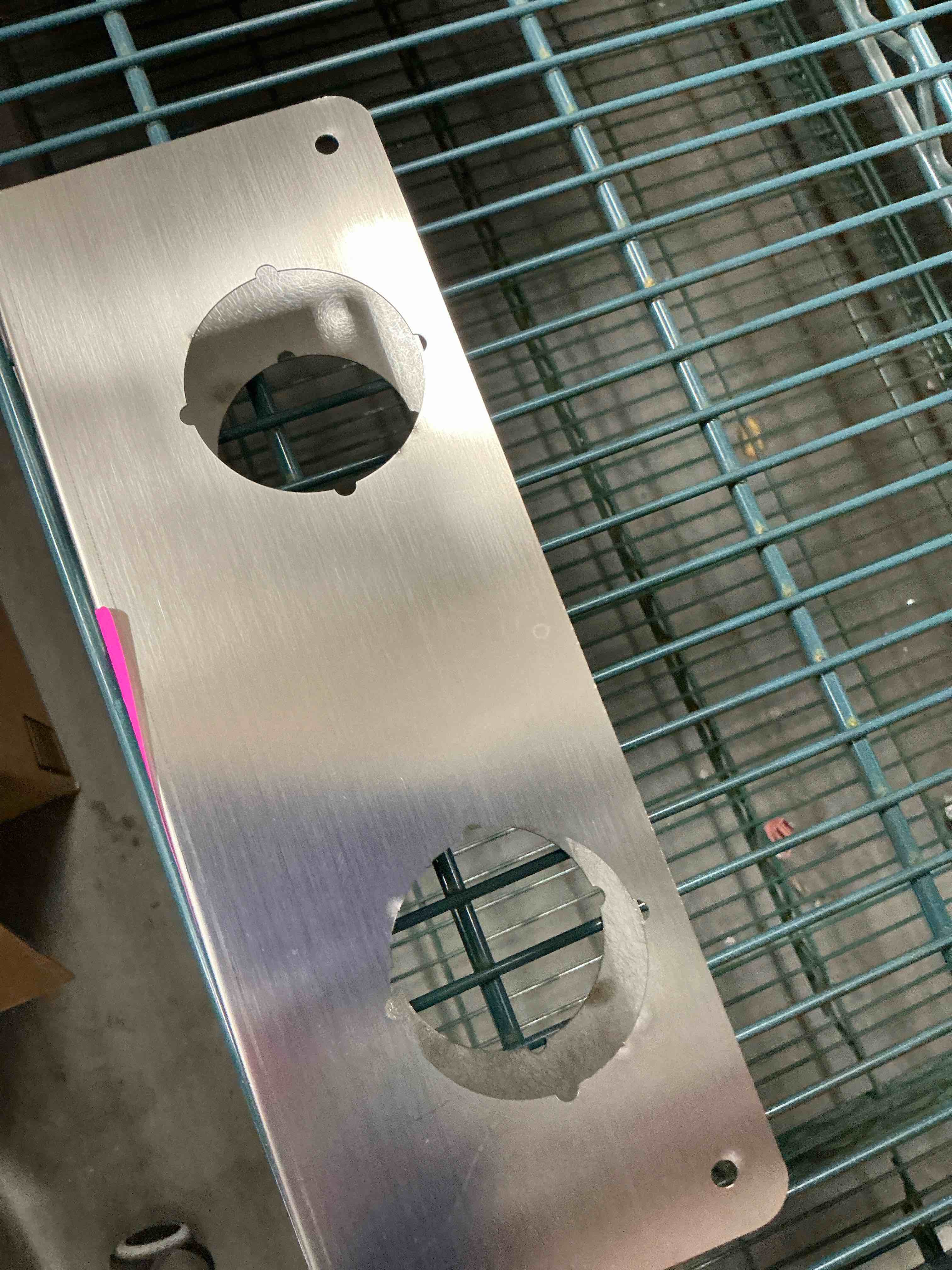 Condition photo showing Good Condition for Leinuosen Door Reinforcement Plate 5-1/2 Inch, 2-3/8 x 1-3/4 Inch Lock and Door Reinforcer Stainless Steel Home Security Door Reinforcement Lock Security to Repair Home Wood Metal Doors(1 Pack)