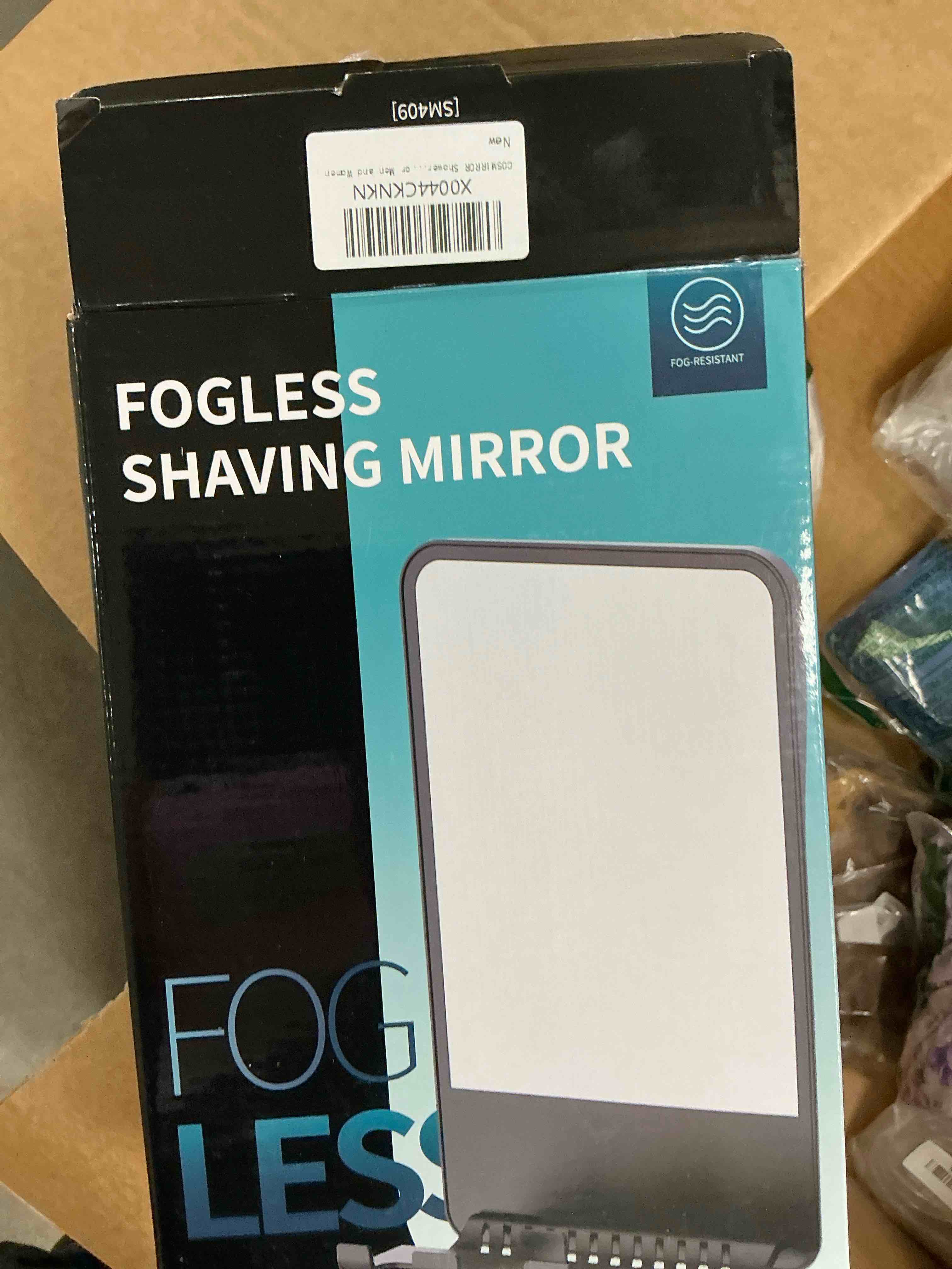 Condition photo showing Good Condition for COSMIRROR Shower Mirror Fogless for Shaving with Multiple Razor Holders, No-Drilling Adjustable Fogless Mirror for Shower, Bathroom Anti-Fog Shaving Mirror Shatterproof & Waterproof for Men and Women