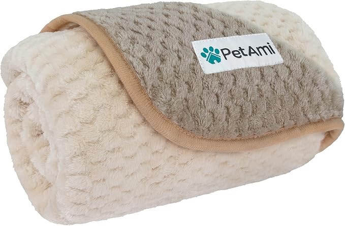 PetAmi Waterproof Dog Blanket, Leakproof Puppy Blanket for Small Medium Dog, Furniture Sofa Couch Co