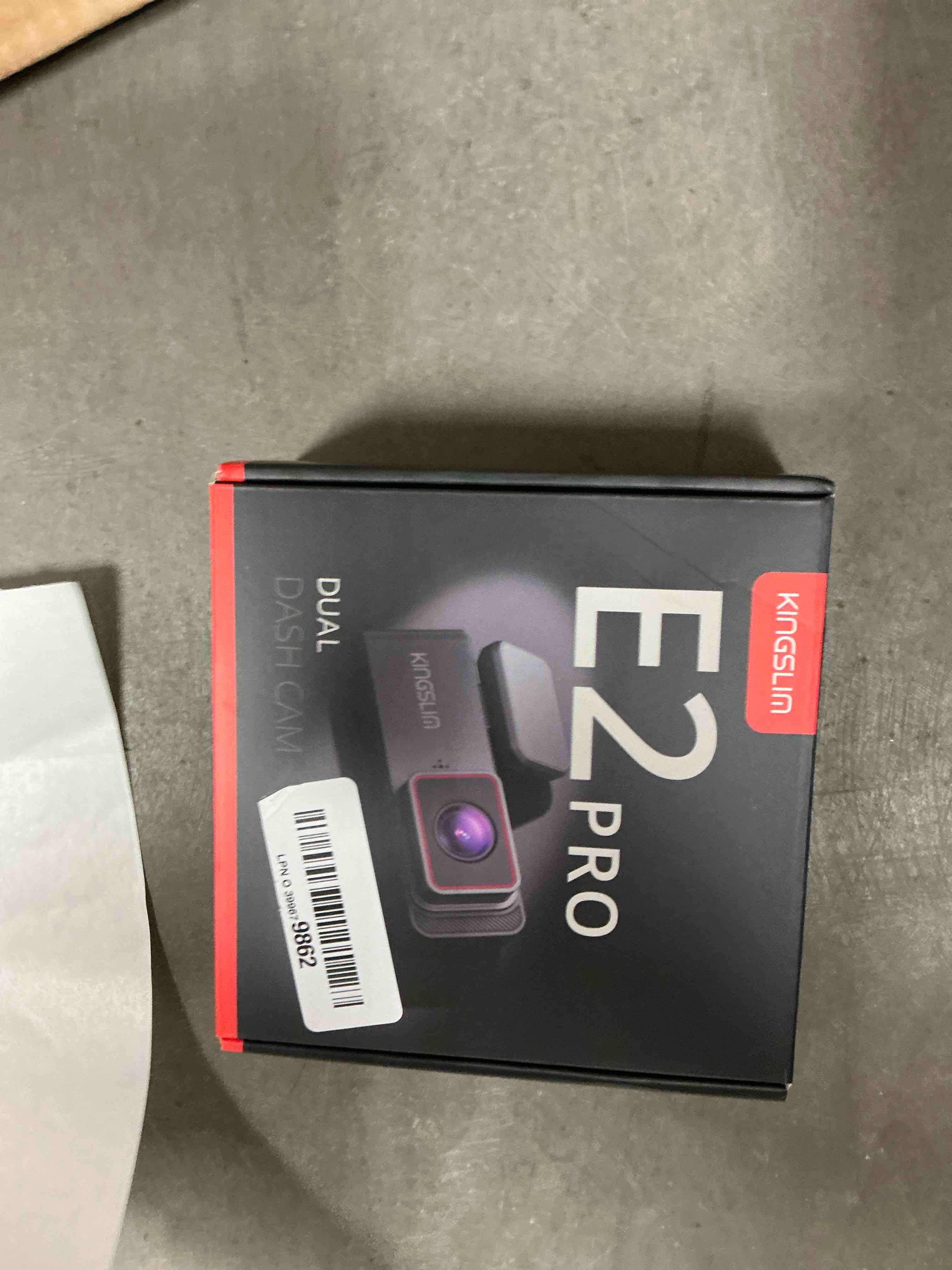 Condition photo showing New/Like New for Kingslim Dash Cam Front and Rear 2K+1080P, Mini WiFi Dash Camera for Cars Dual Dashcam Parking Monitor, Loop Recording, Car Camera Support Max 256GB (E2PRO)