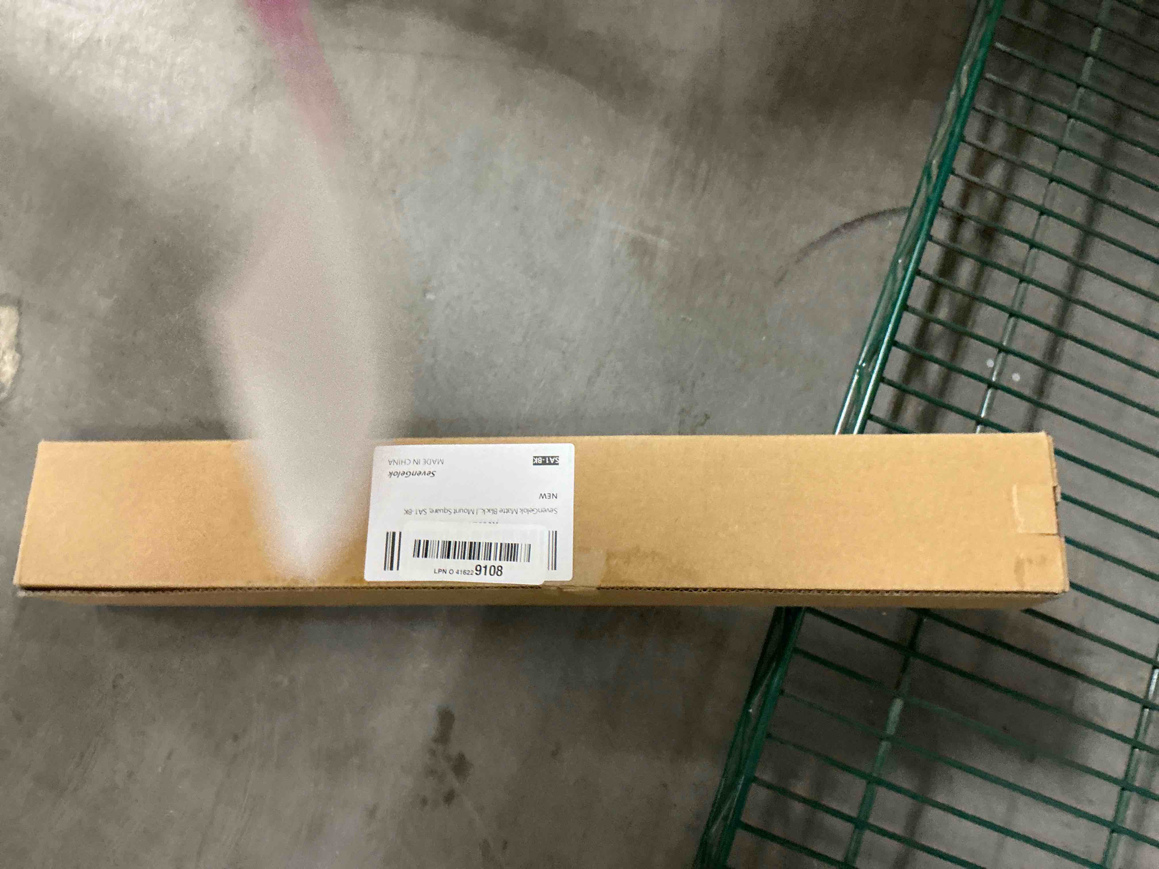 Condition photo showing Good Condition for Shower Head Extension Arm Black Shower Arm 16 Inch?SUS304 Stainless Steel? Matte Black Shower Arm Extension Rain Shower Head Extender With Flange Replacement Wall Mount Square, SA1-BK Matte Black Rectangular (16 Inch)