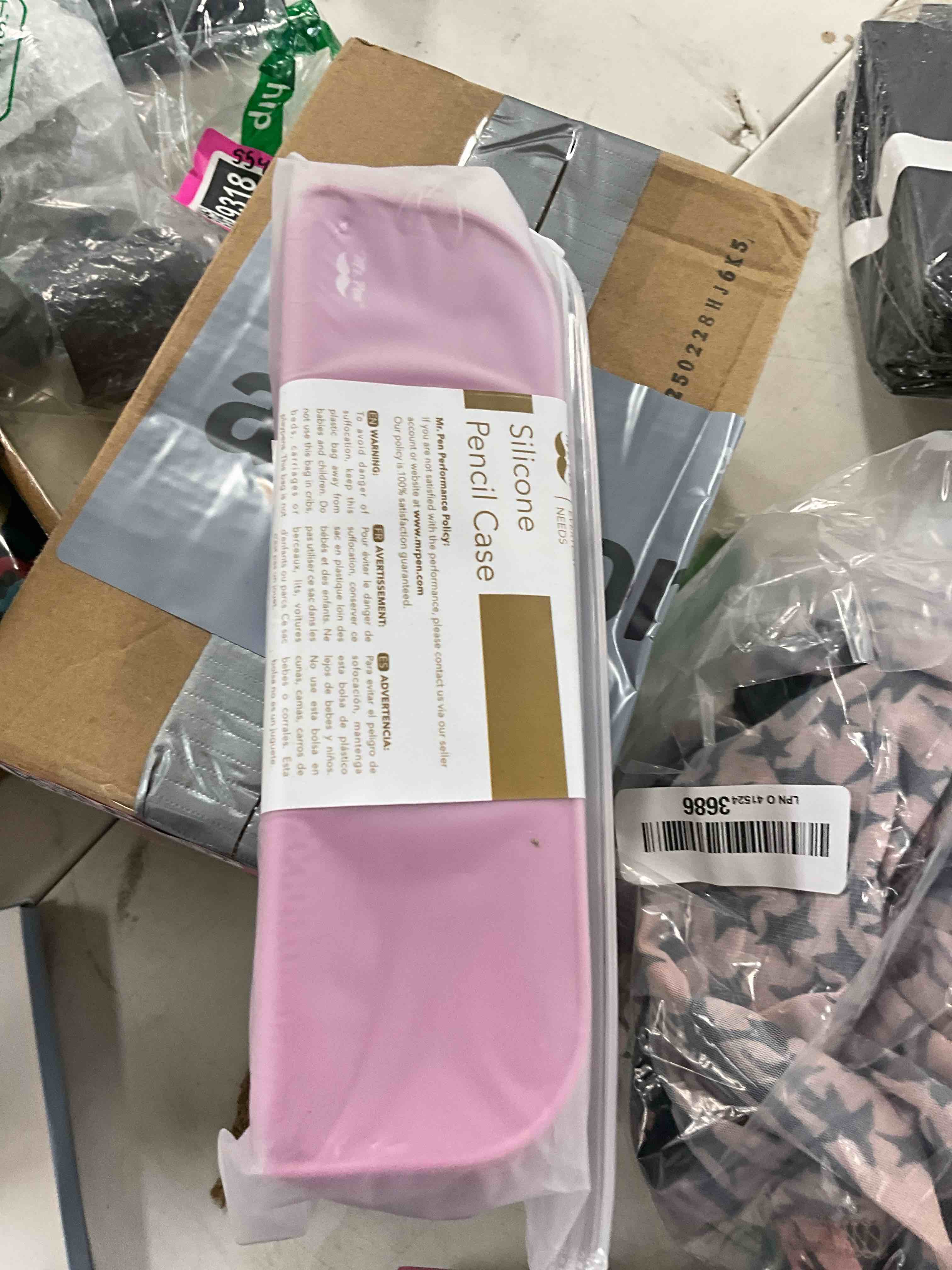 Condition photo showing New/Like New for Mr. Pen- Silicone Pencil Case, Dusty Pink Pouch, Small Aesthetic Bag for Women, Makeup Pouch