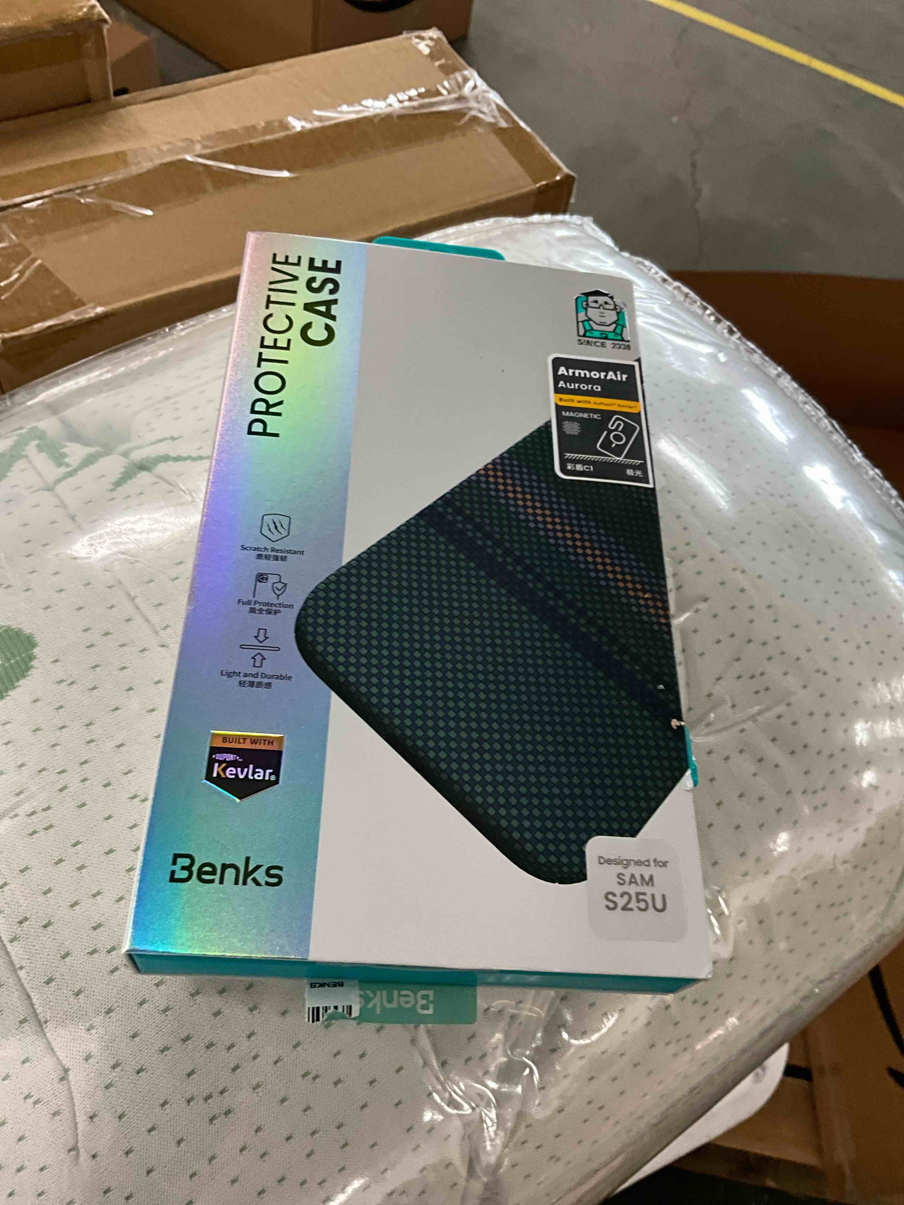 Condition photo showing Good Condition for BENKS S25 Ultra Case, Aurora ArmorAir for Samsung Galaxy S25 Ultra Compatible with Magsafe, Ultra Slim & Light Minimalist Style Protective Case Built with Dupont Kevlar 1000D Fiber