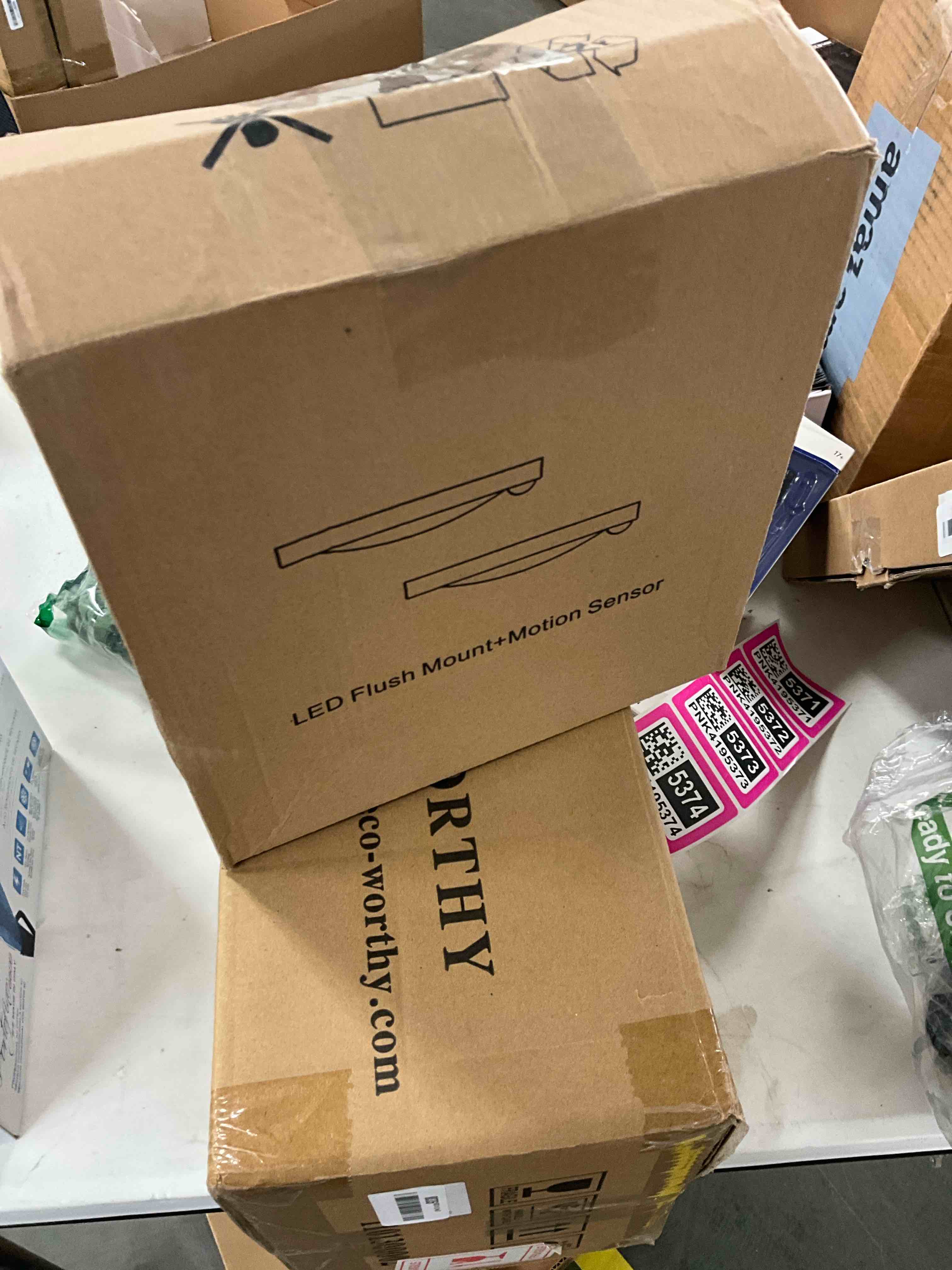 Condition photo showing Good Condition for Motion Sensor LED Ceiling Light, 15W(100W Equivalent) & 1200LM, 3 Colors in 1(3000K/4000K/5000K), 7.5inch Flush Mount Lighting Fixture for Doorway, Stairway, Corridor, Pack of 2, Non-Dimmable, White 7.5inch in White ?2 Count (Pack of 1)