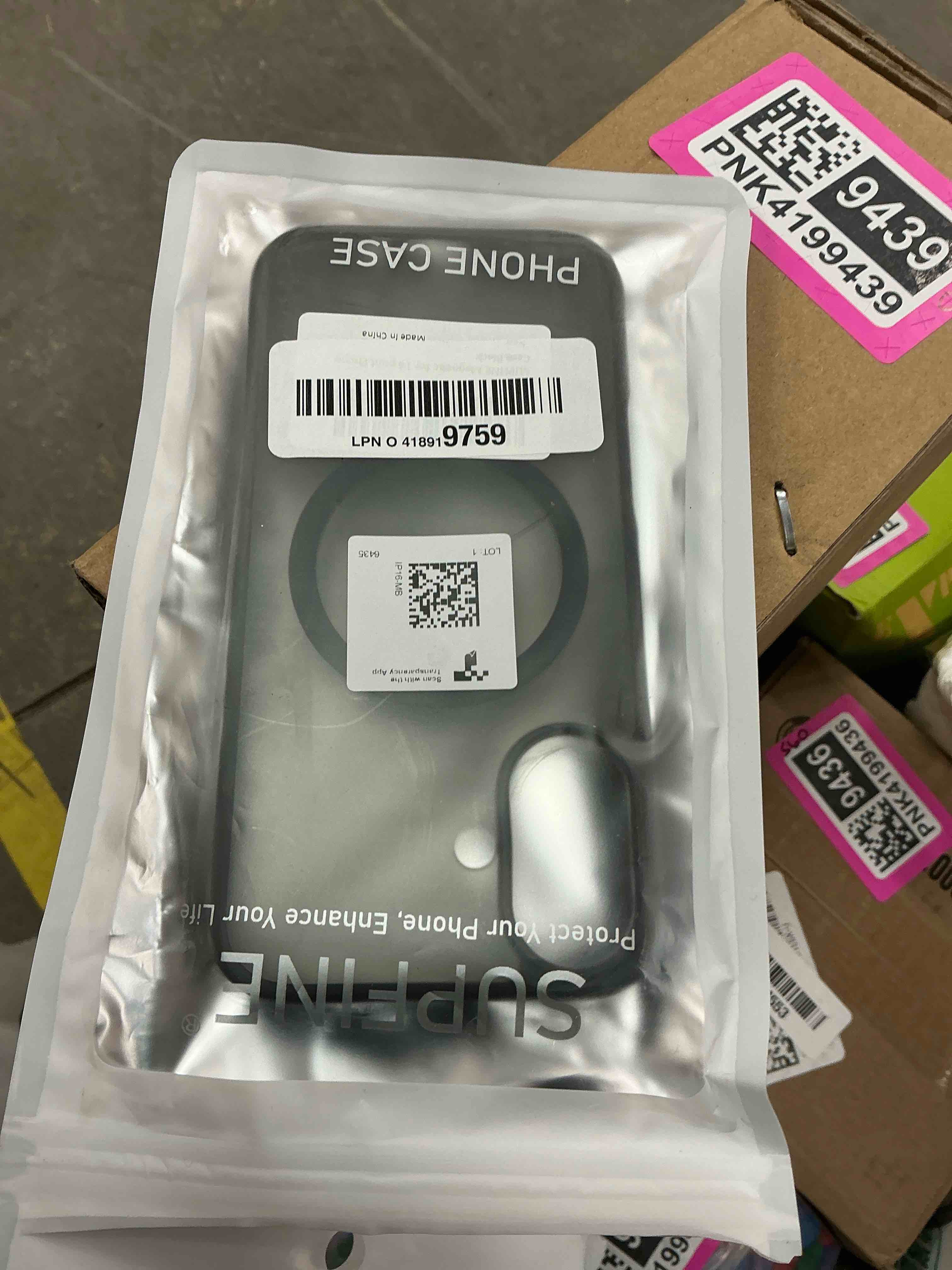 Condition photo showing Good Condition for SUPFINE Magnetic for iPhone 16 Case (Compatible with MagSafe) (Military Grade Drop Protection) Translucent Matte Shockproof with Anti-Fingerprint Phone Cover,Black Black iPhone 16